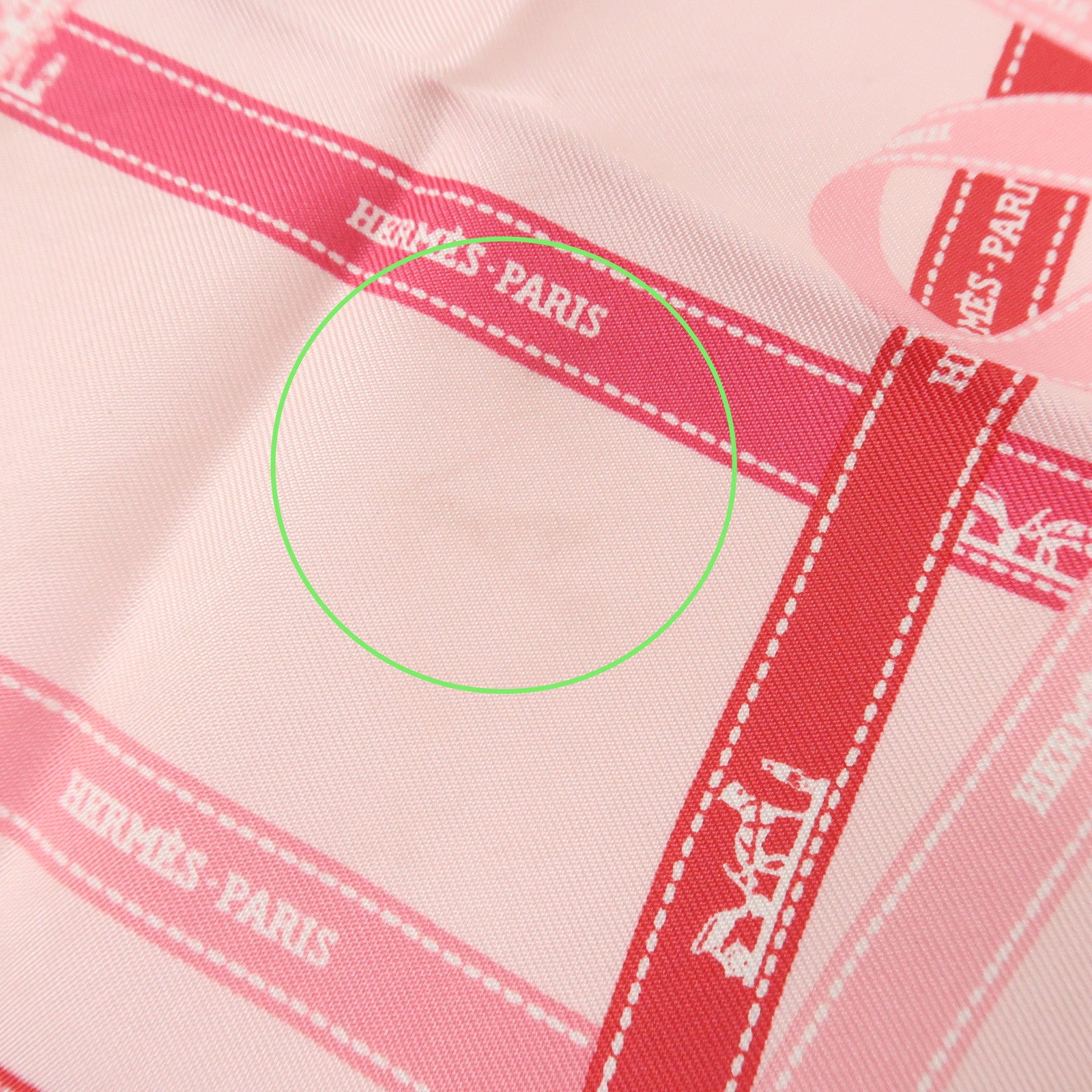 HERMES Carre 45 Silk 100% Scarf Bolduc au Carre Pink