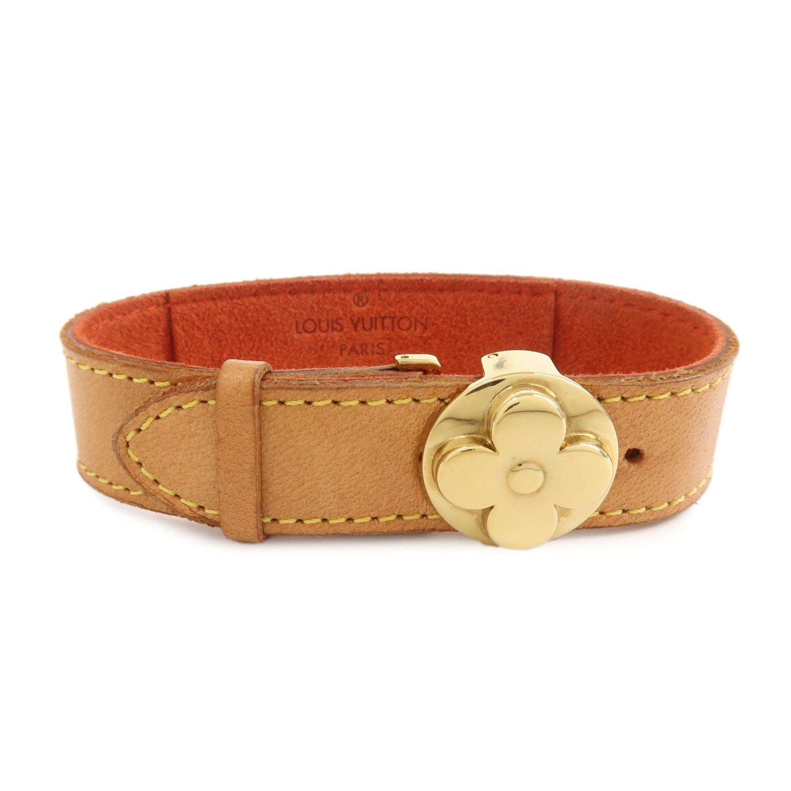 Louis Vuitton Monogram Leather Voeux Good Luck Bracelet M64448
