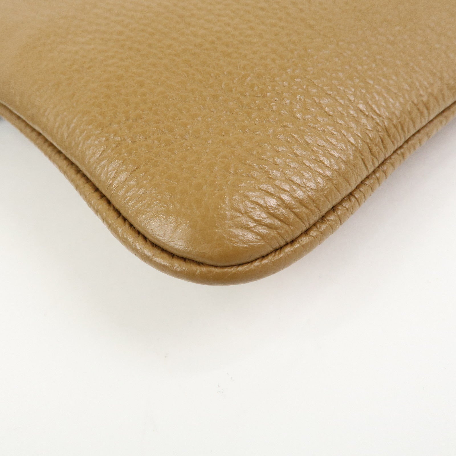 JIMMY CHOO Leather KIMI MESSANGER Studs Shoulder Bag Brown