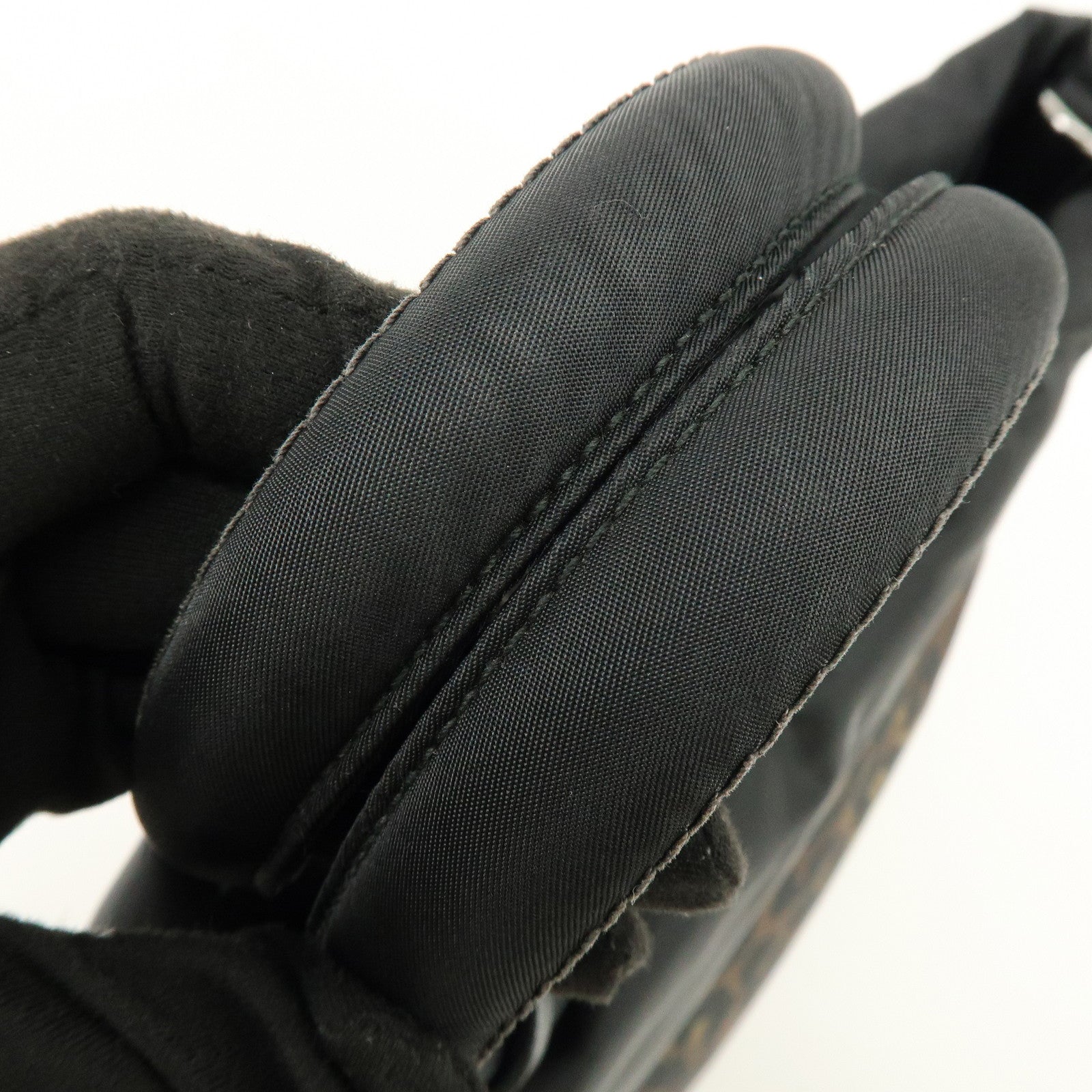 PRADA Triangle Logo 2Way Bag Hand Bag Shoulder Bag Black BN1959