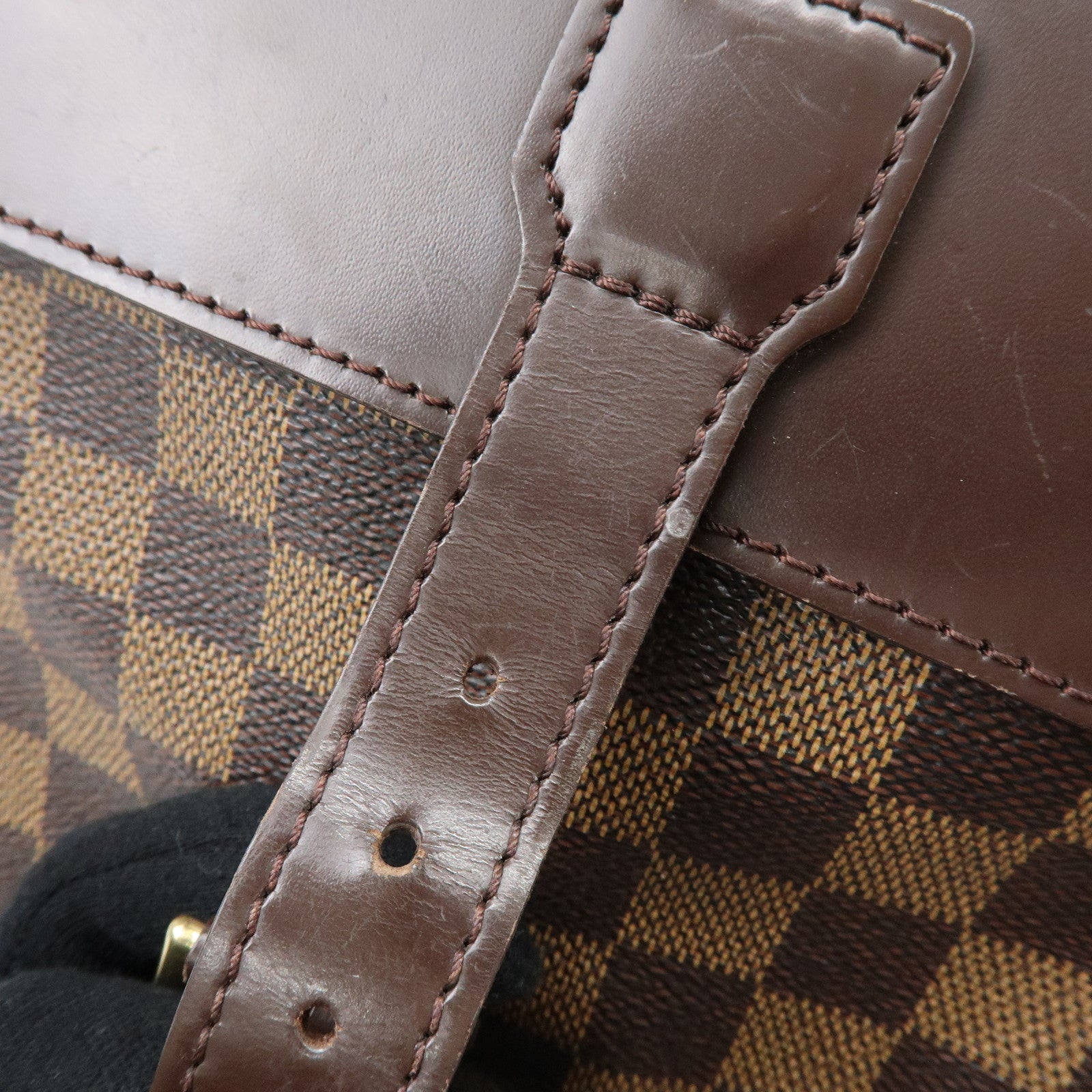 Louis Vuitton Damier Ebene Soho Backpack Rucksack Brown N51132