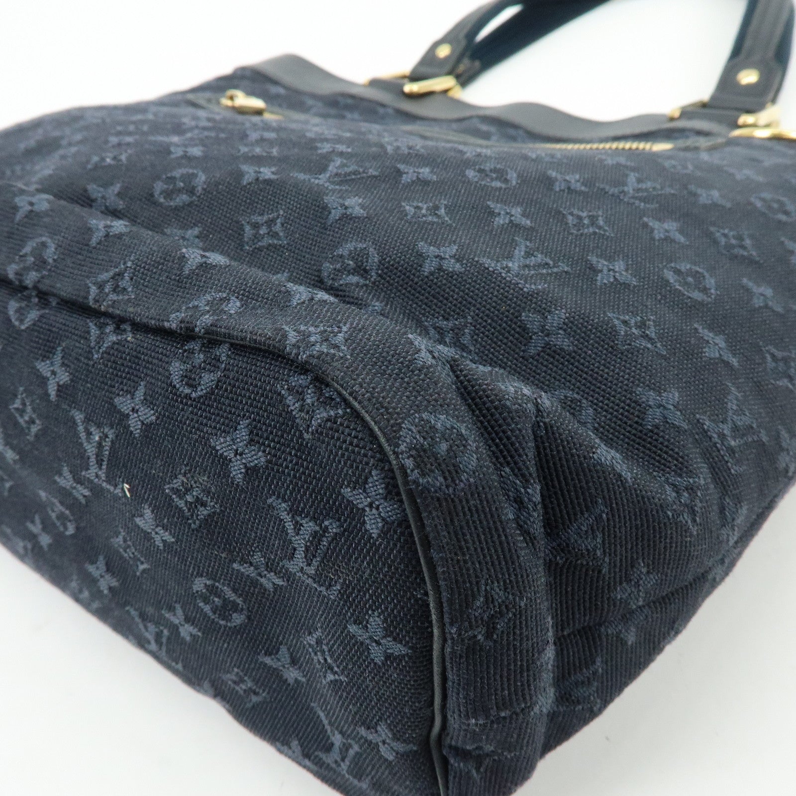 Louis Vuitton Monogram Mini Canvas Lucille GM Tote Bag Blue M92679