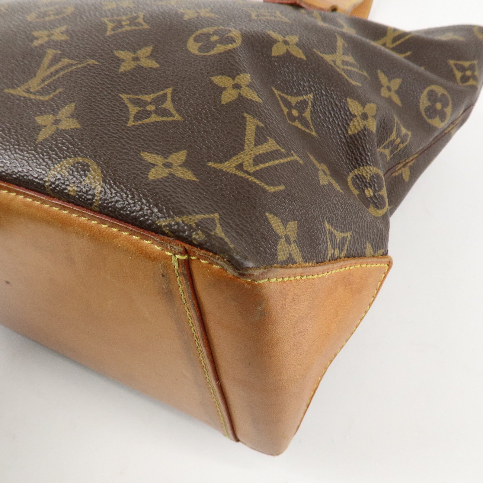 Louis Vuitton Monogram Canvas Cabas Piano Tote Bag Hand Bag M51148 Used
