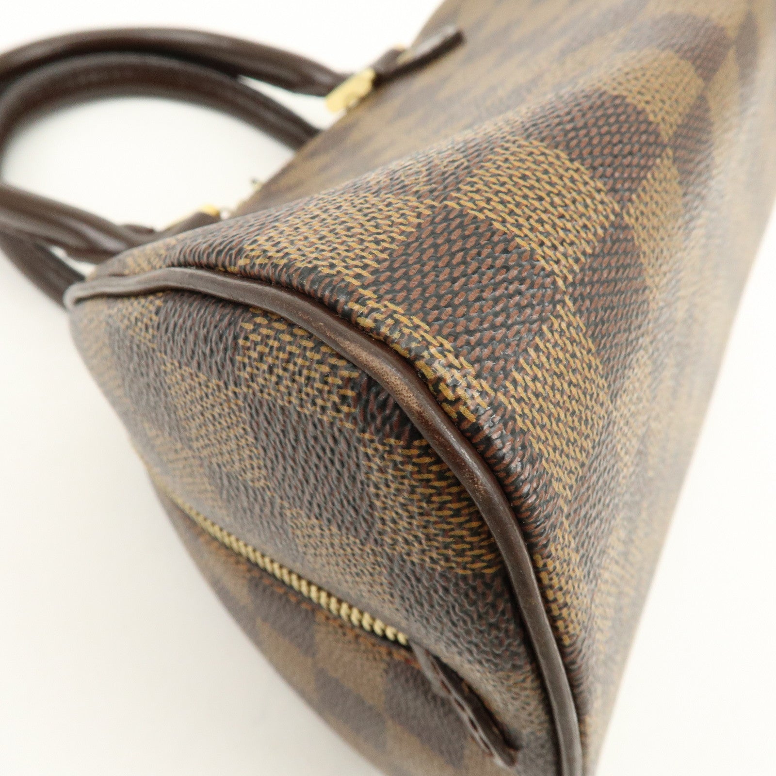 Louis Vuitton Damier Ebene Rivera Mini Hand Bag Brown N41436