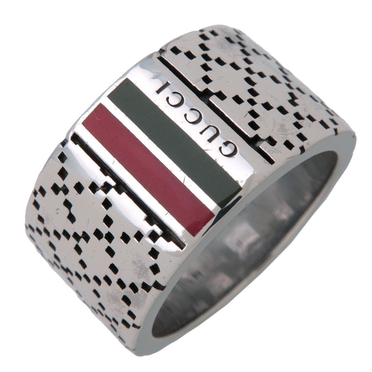 GUCCI Diamante Sherry Ring SV925 Silver #18 US8 EU57 HK17.5