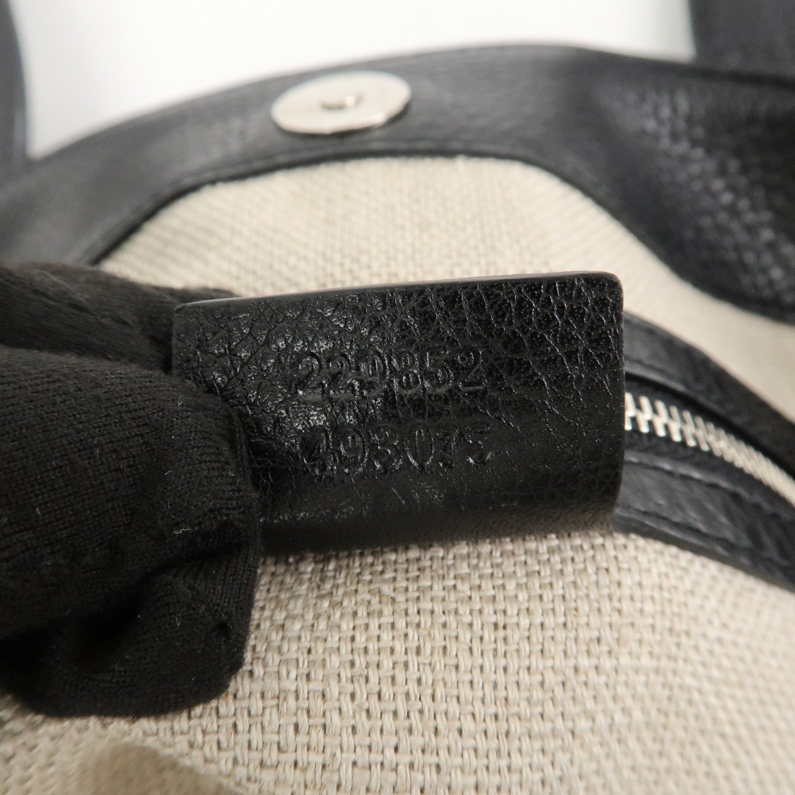 GUCCI Guccissima Leather Horsebit Tote Bag Black 229852 Used