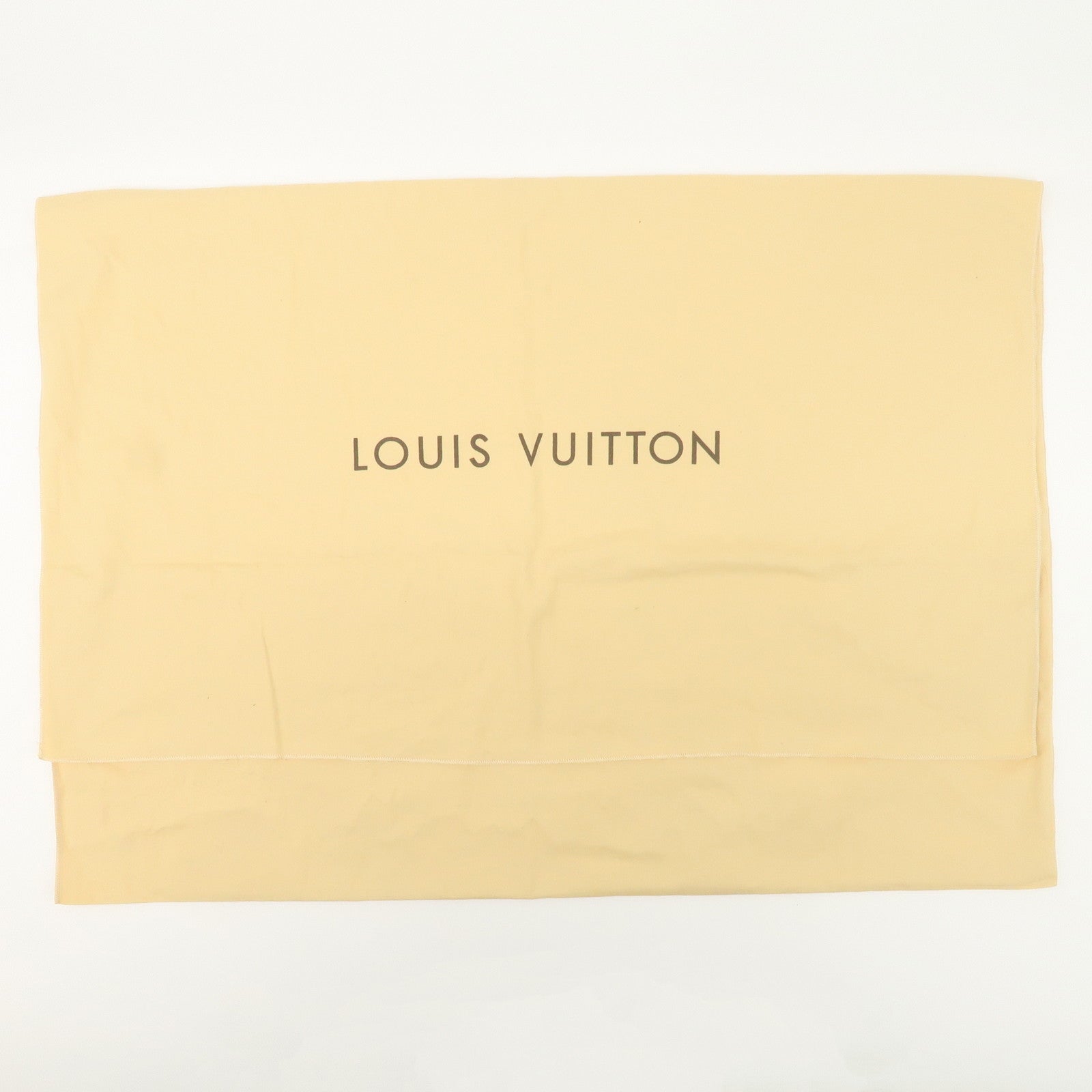 Louis Vuitton LV Logo Set Of 12 Dust Bag Storage Bag Flap Style Beige Used