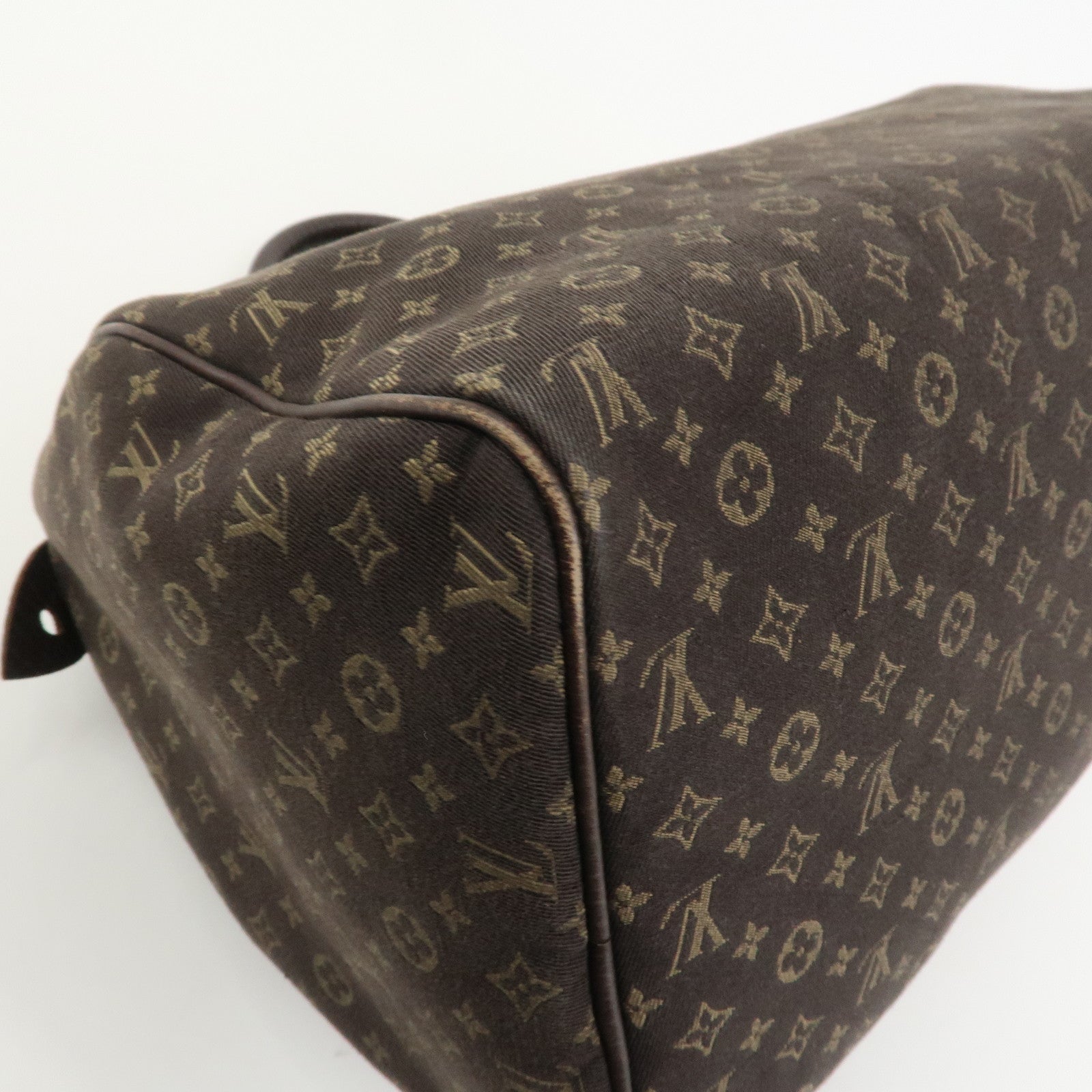 Louis Vuitton Monogram Mini Lin Speedy 30 Boston Bag Ebene M95224