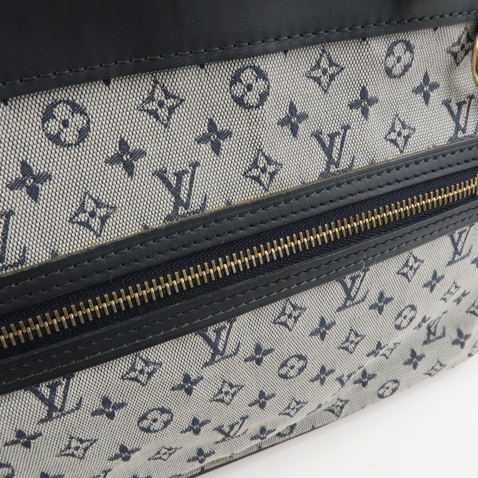 Louis Vuitton Monogram Mini Lin Lucille PM Hand Bag Blue M92676