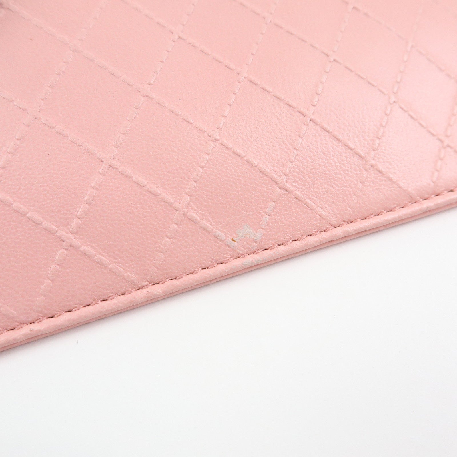 CHANEL Camellia Leather Key Case Coin Case Ginza Exclusive Pink