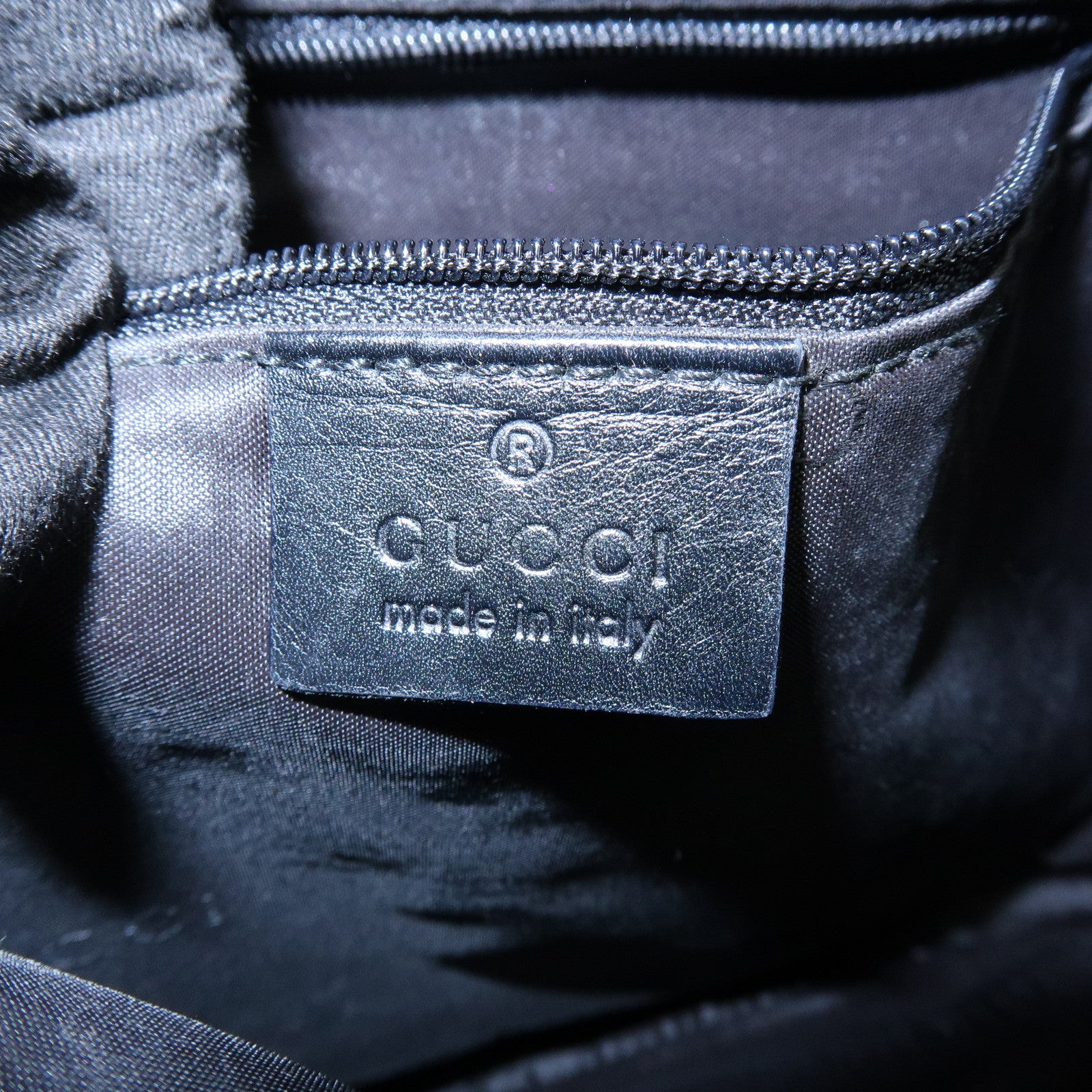 GUCCI GG Canvas Leather Shoulder Bag Black 001・4095・001553