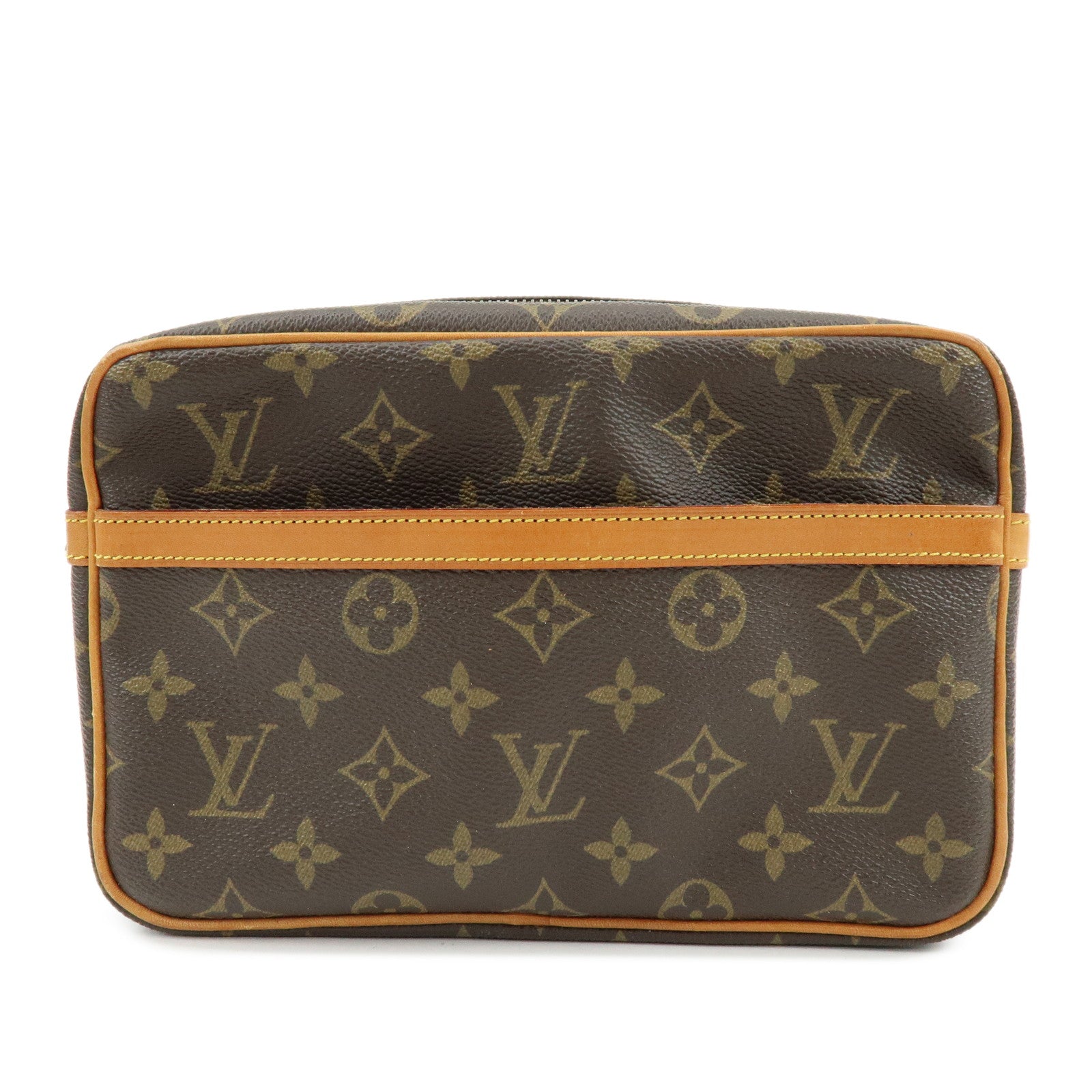 Louis Vuitton Monogram Compiegne 23 Pouch Clutch Bag Brown M51845