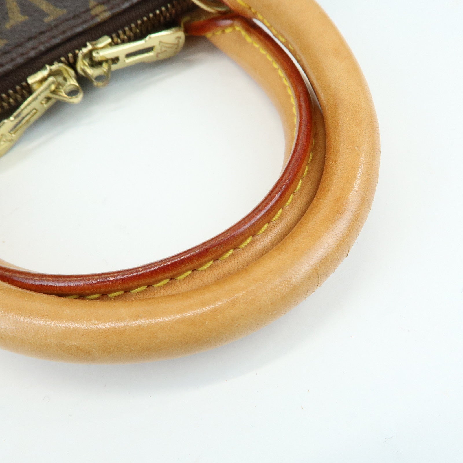 Louis Vuitton Monogram Alma Canvas Leather Hand Bag Brown M51130