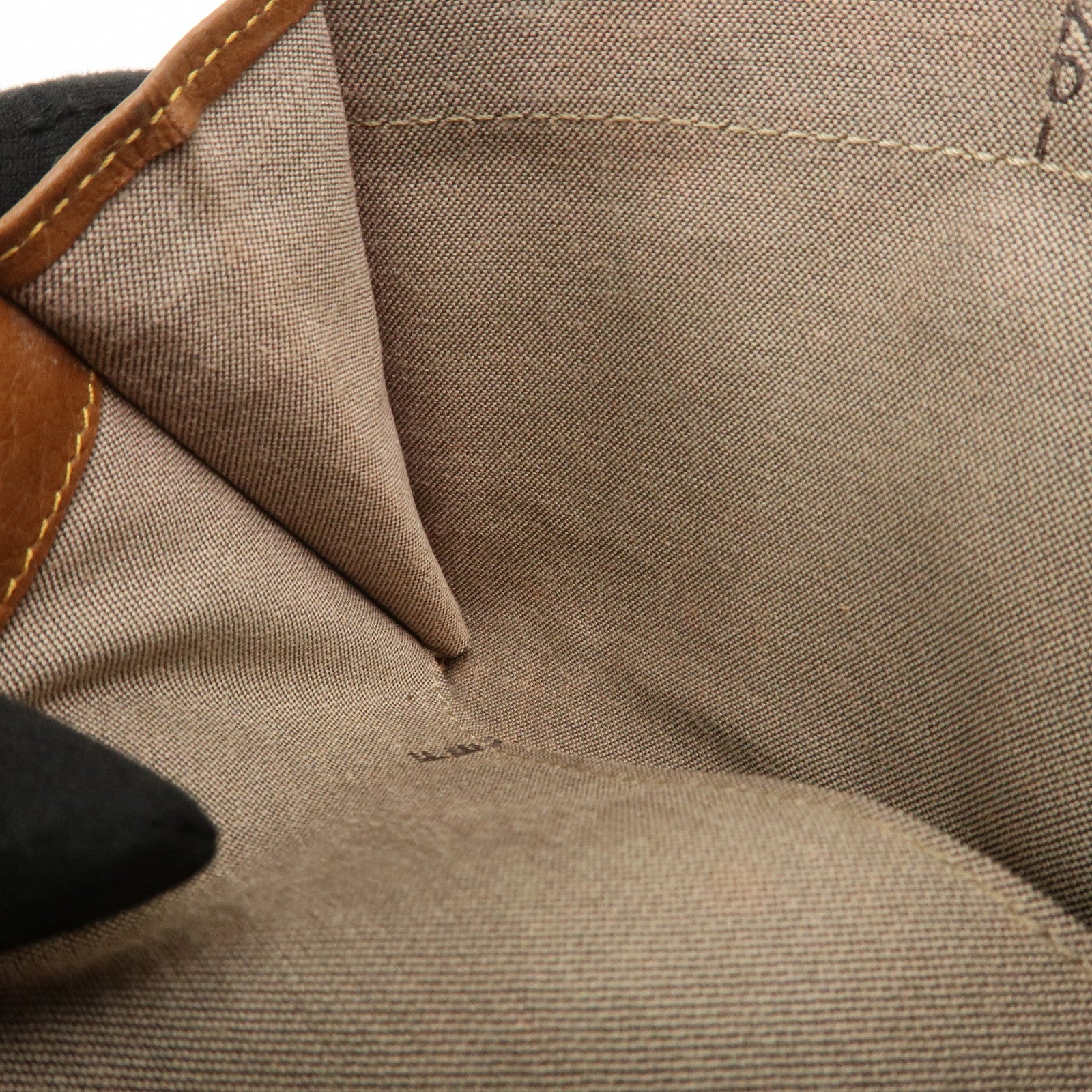 FENDI Zucchino Canvas Leather Bi-fold Long Wallet Brown 8M0000