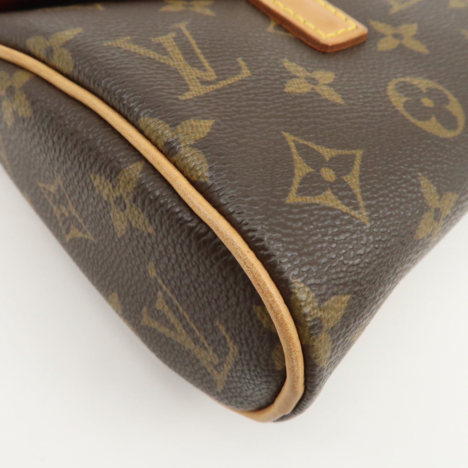 Louis Vuitton Monogram Sonatine Hand Bag Brown M51902