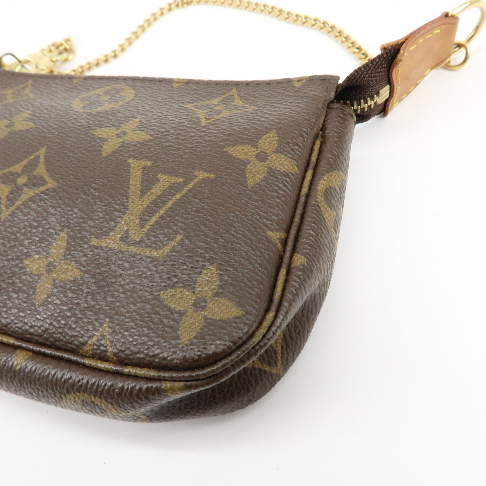 Louis Vuitton Monogram Mini Pochette Accessoires Hand Bag M58009
