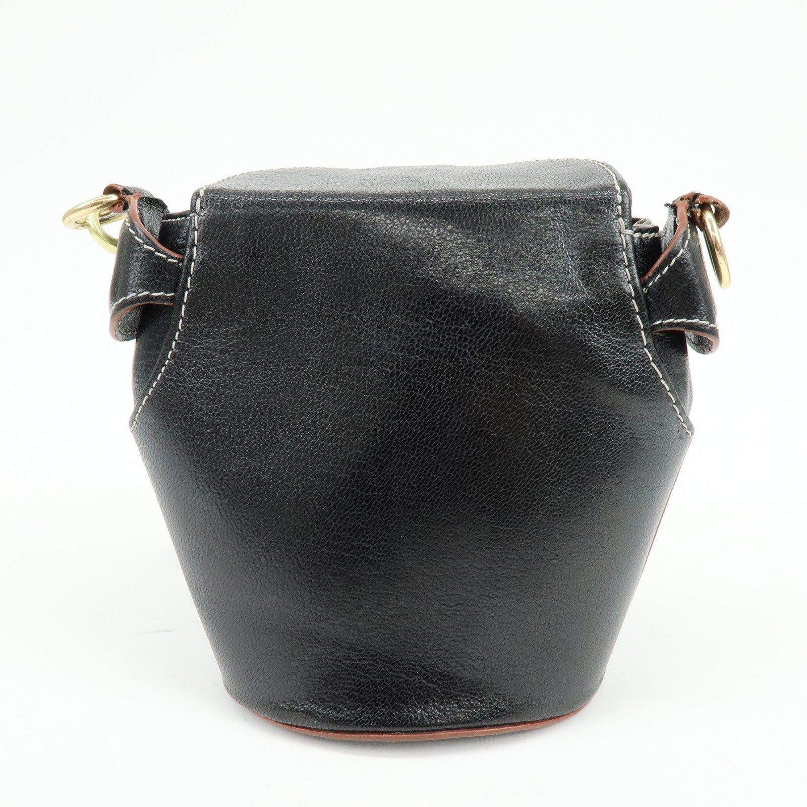 Chloe See by Chloe Leather Shoulder Crossbody Bag Black