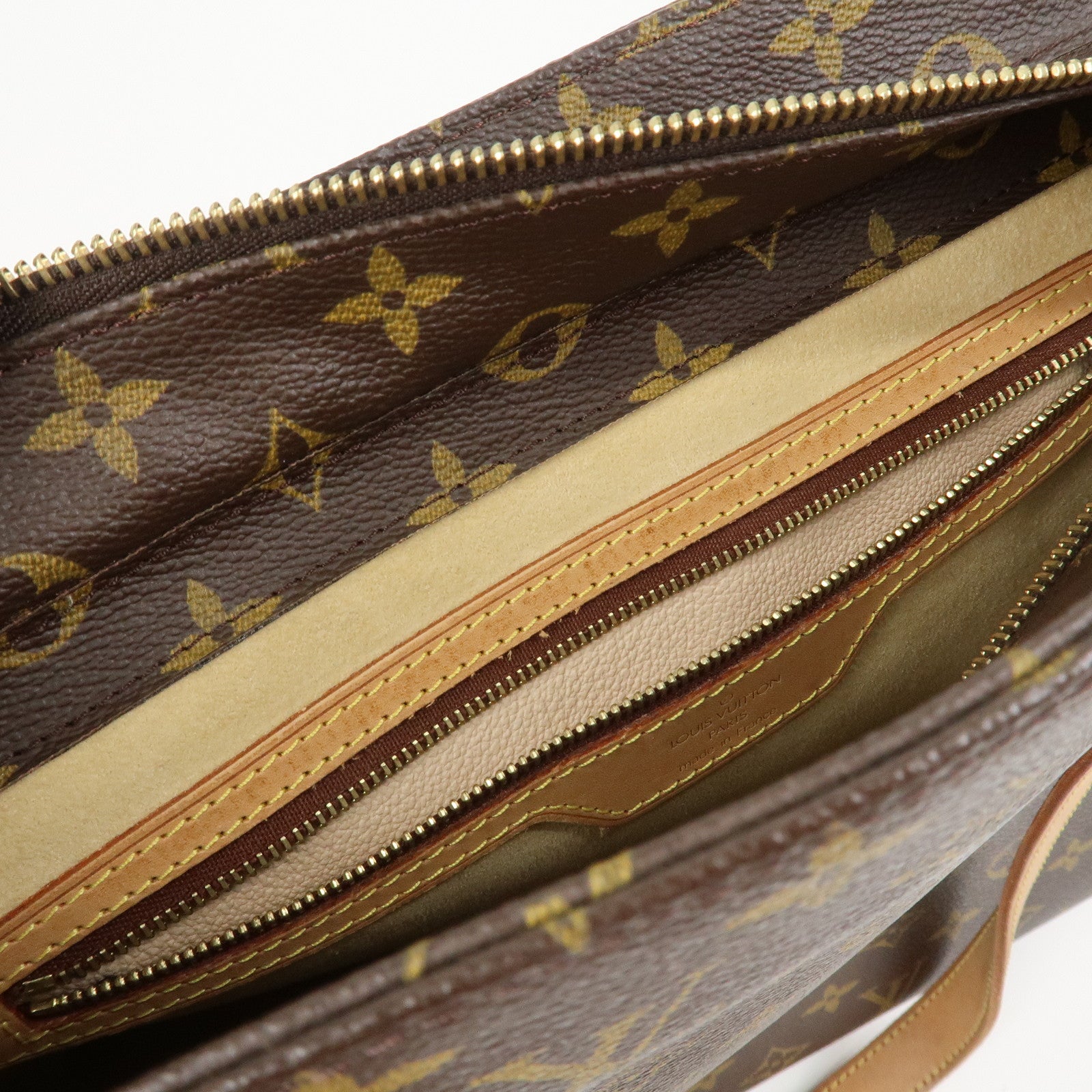 Louis Vuitton Monogram Luco Tote Bag Shoulder Bag Brown M51155