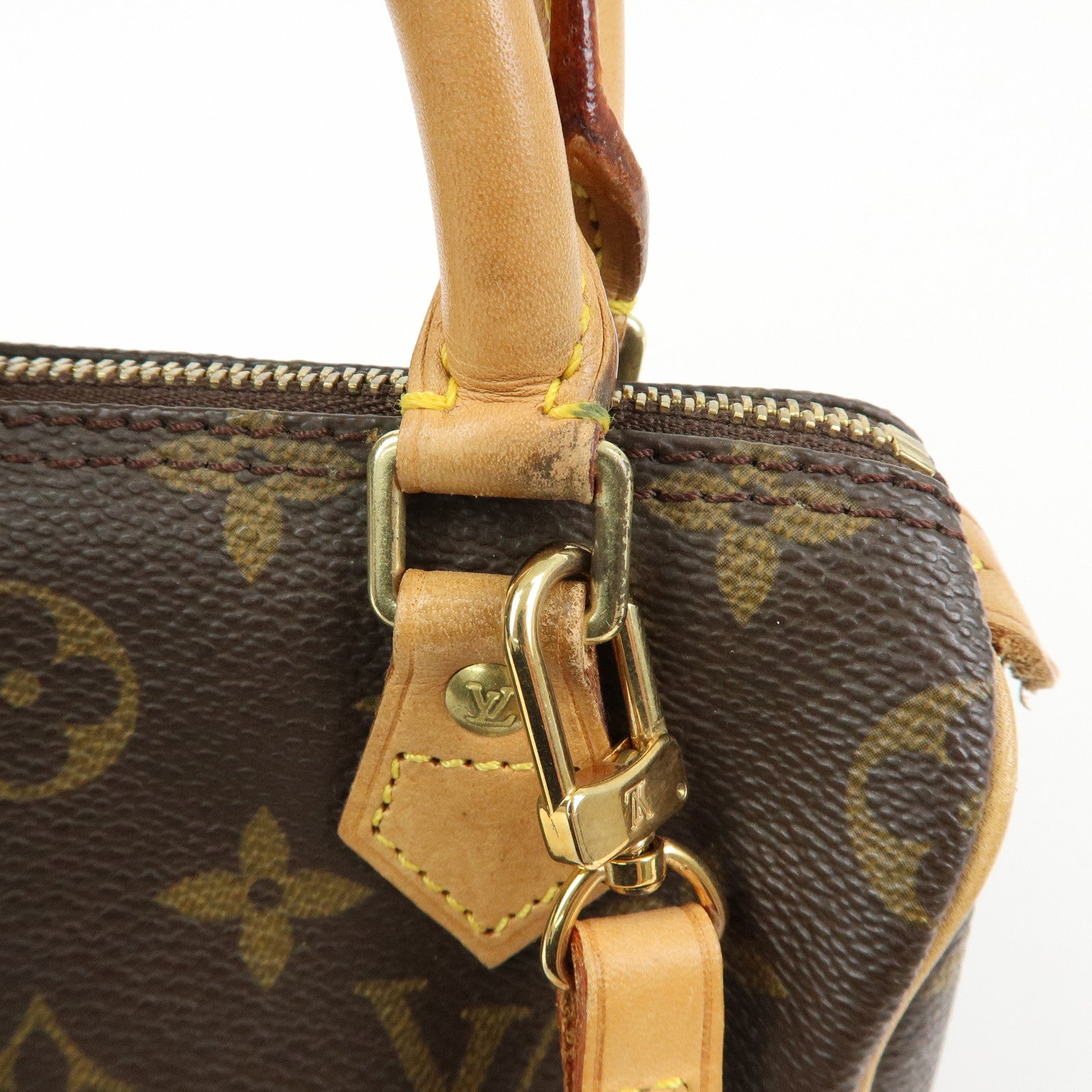 Louis Vuitton Monogram Mini Speedy Hand Shoulder Bag Brown M41534