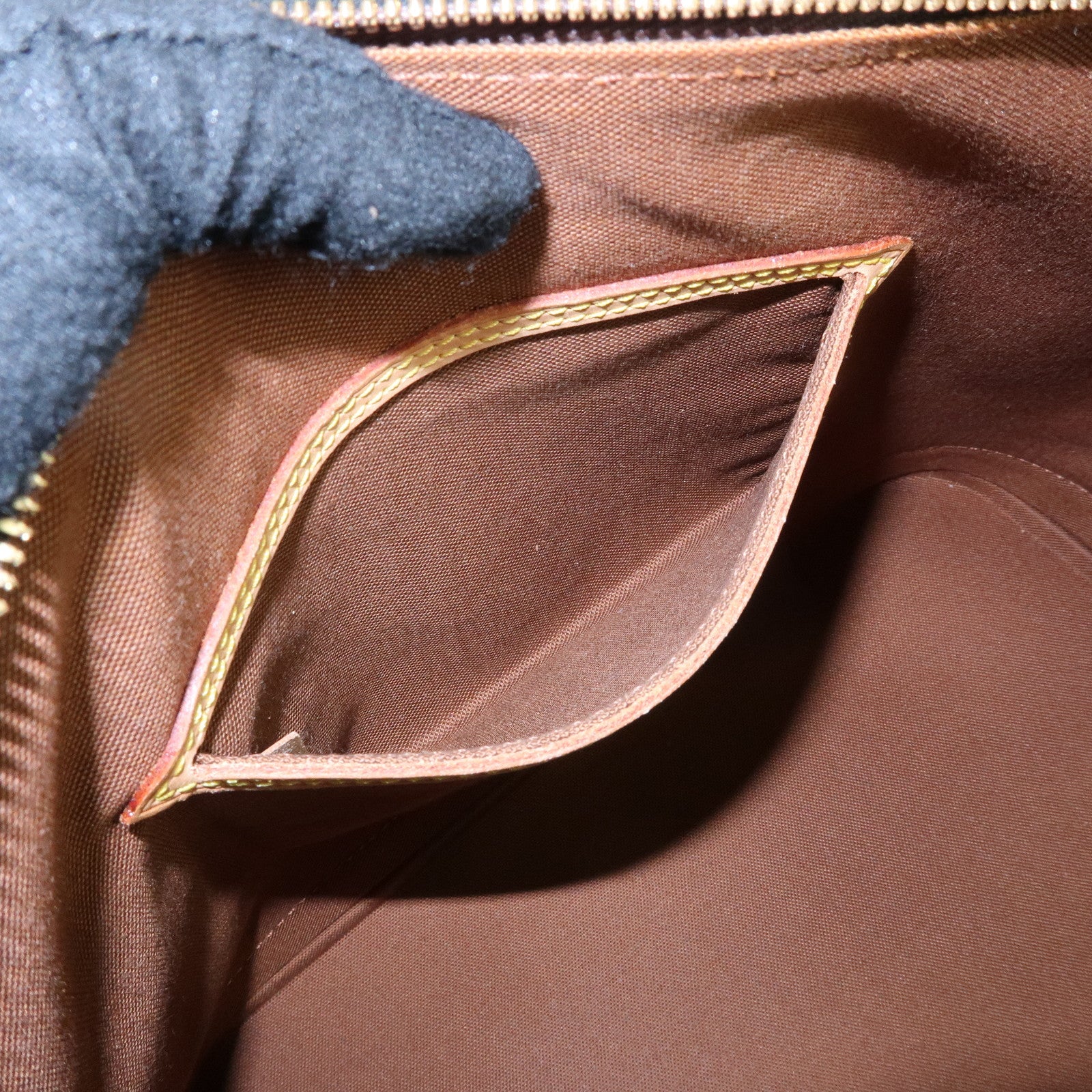 Louis Vuitton Monogram Alma Hand Bag Brown M51130