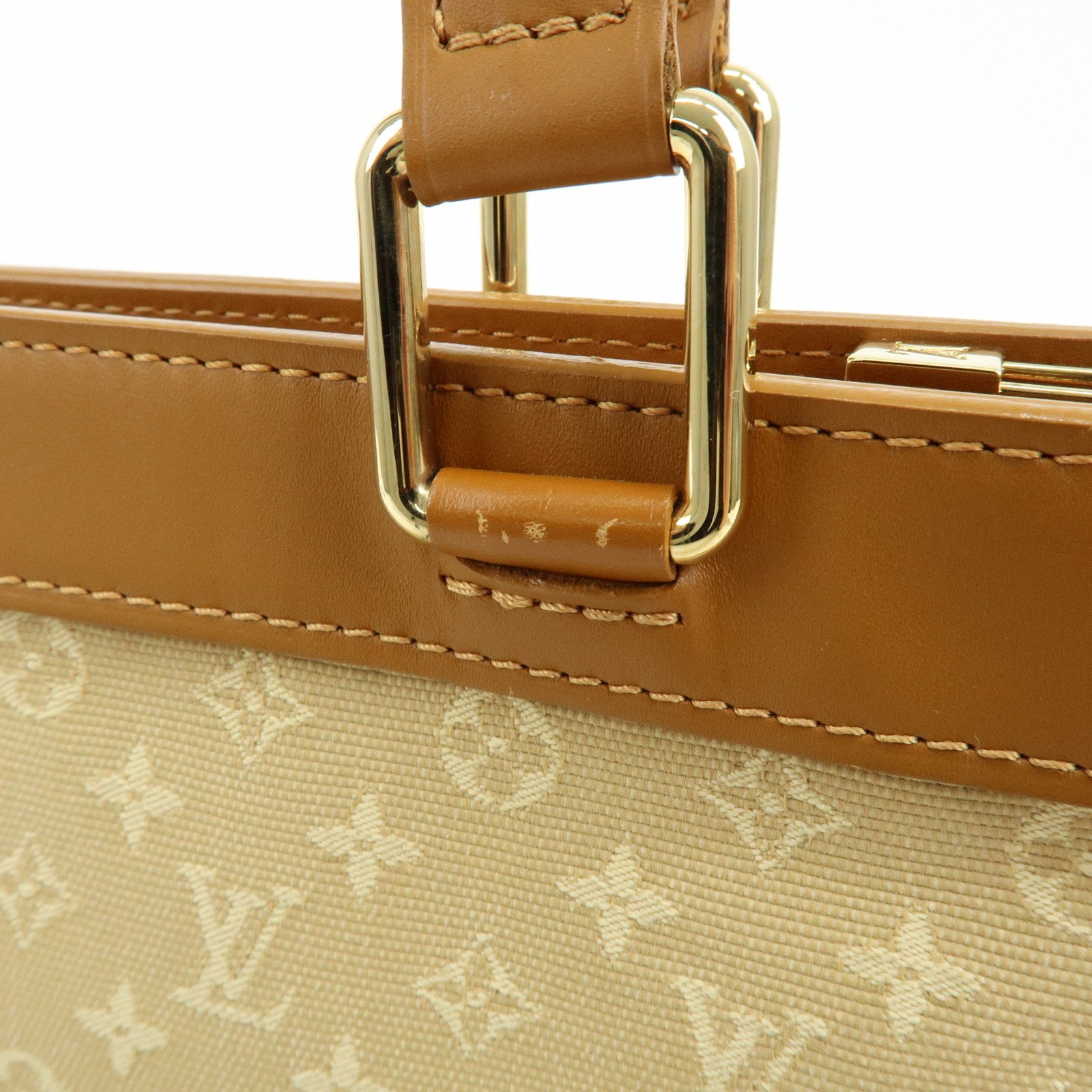 Louis Vuitton Monogram Mini Lucille PM Hand Bag Beige M92684