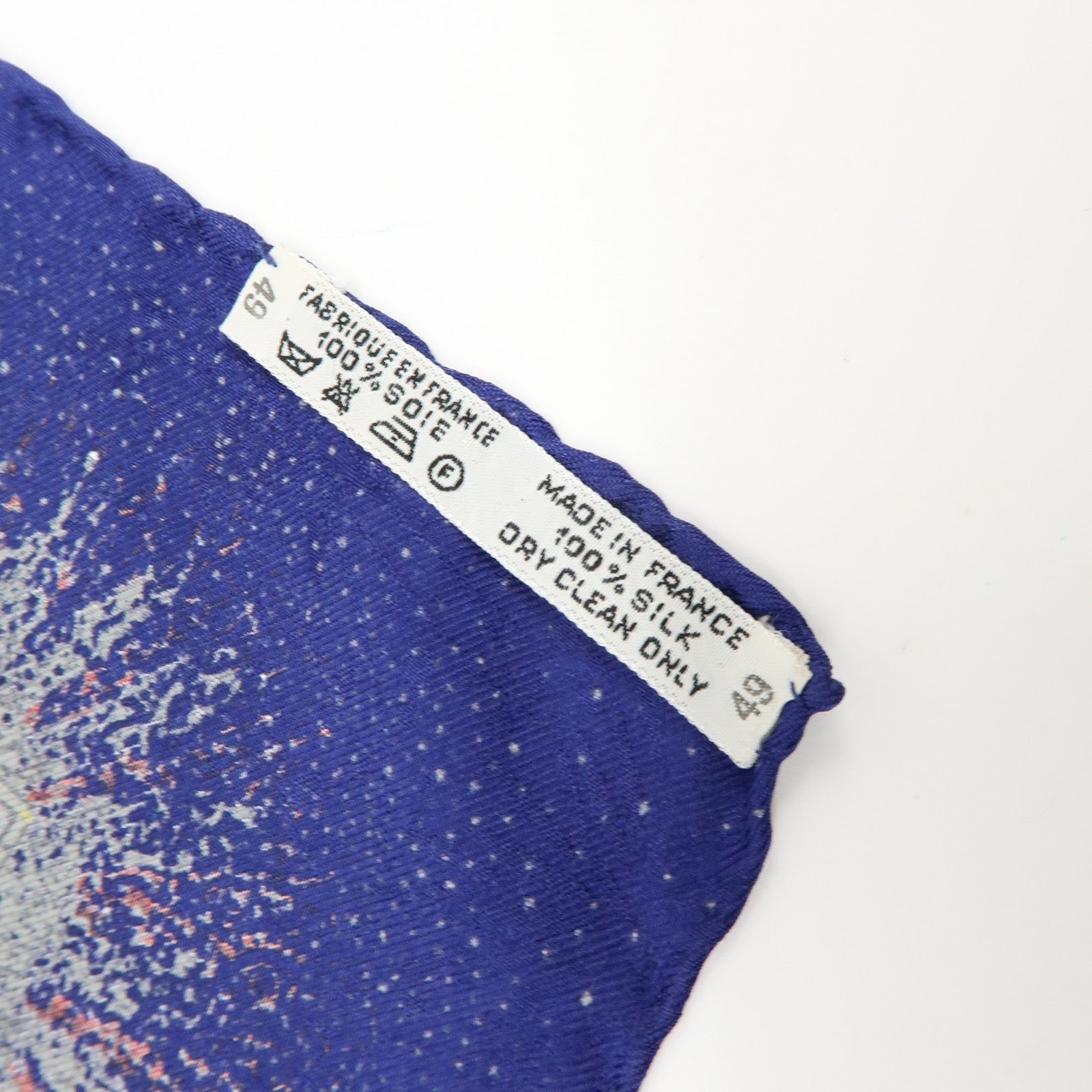 HERMES Carre 90 Silk 100% Scarf FEUX D’ARTIFICE Blue