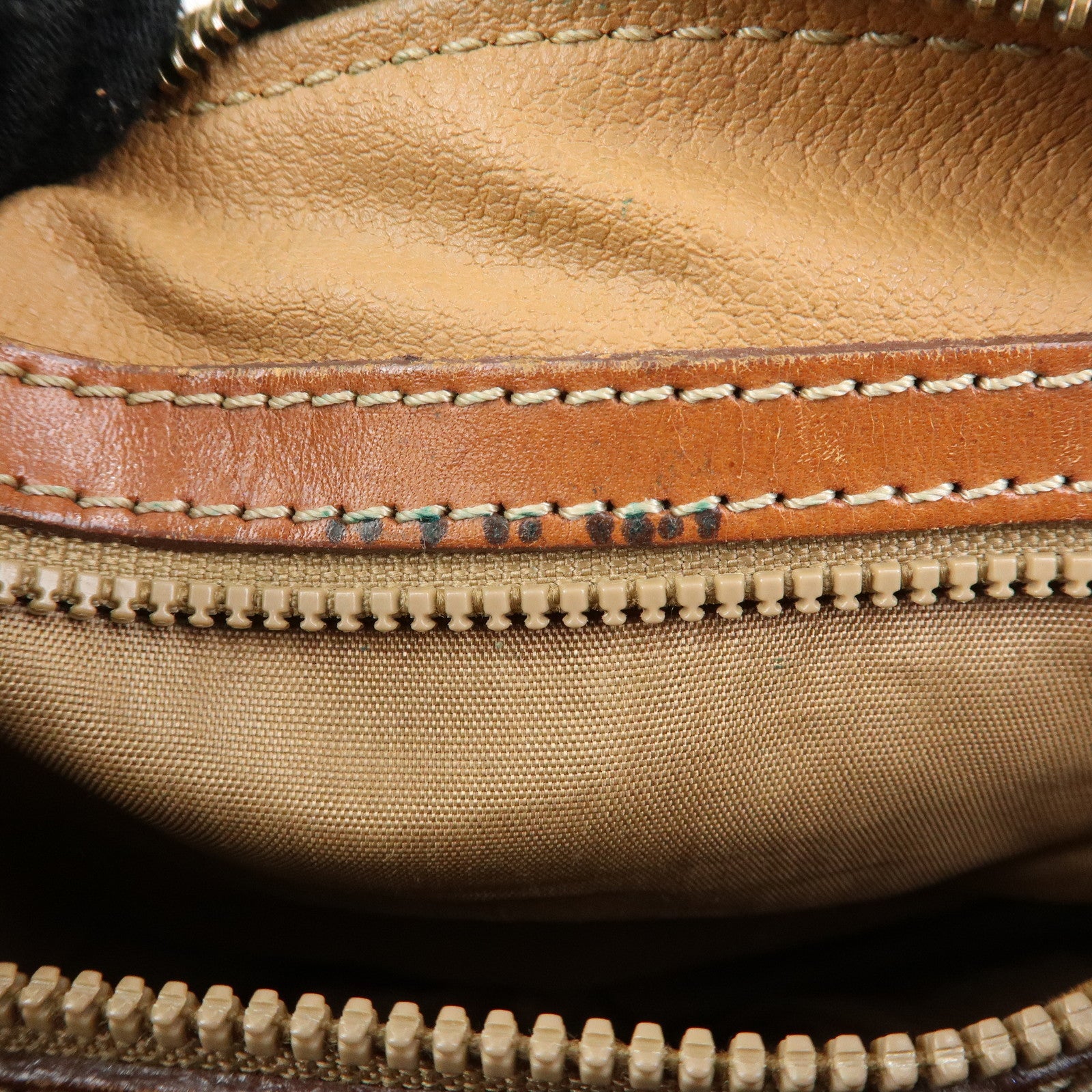 CELINE Macadam PVC Leather Shoulder Bag Hand Bag Brown