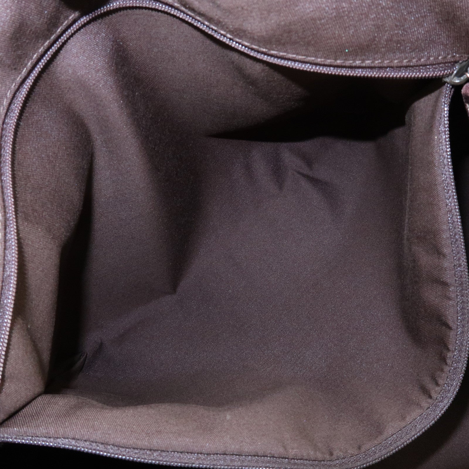 GUCCI Princy GG Canvas Leather Tote Bag Beige Dark Brown 161719