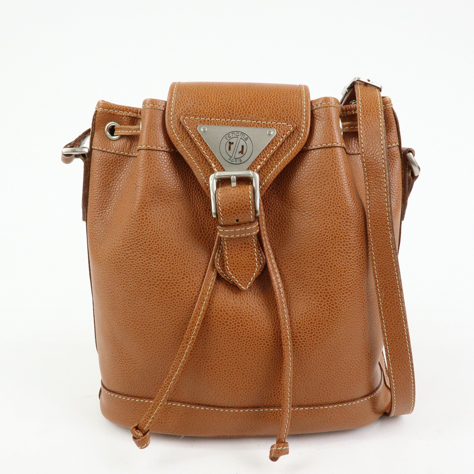 COACH renoma Set of 3 Raffia Leather Shoulder Bag Beige Blue Brown