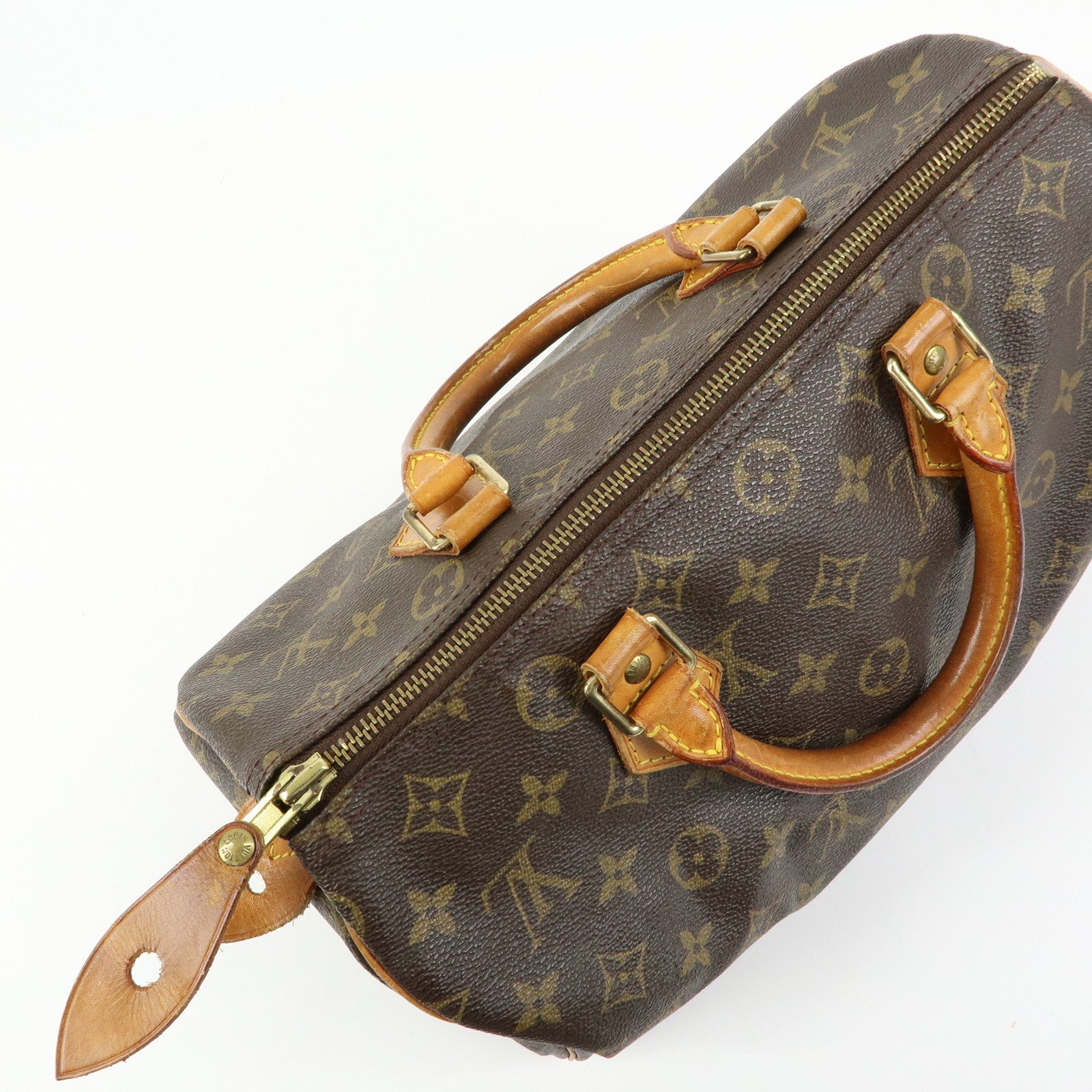 Louis Vuitton Monogram Speedy 30 Boston Bag Hand Bag Brown M41526