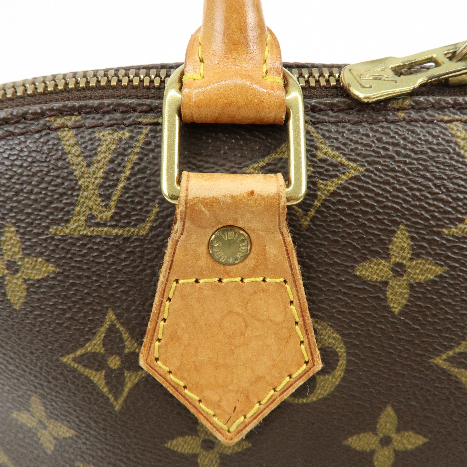 Louis Vuitton Monogram Alma Hand Bag Brown M51130