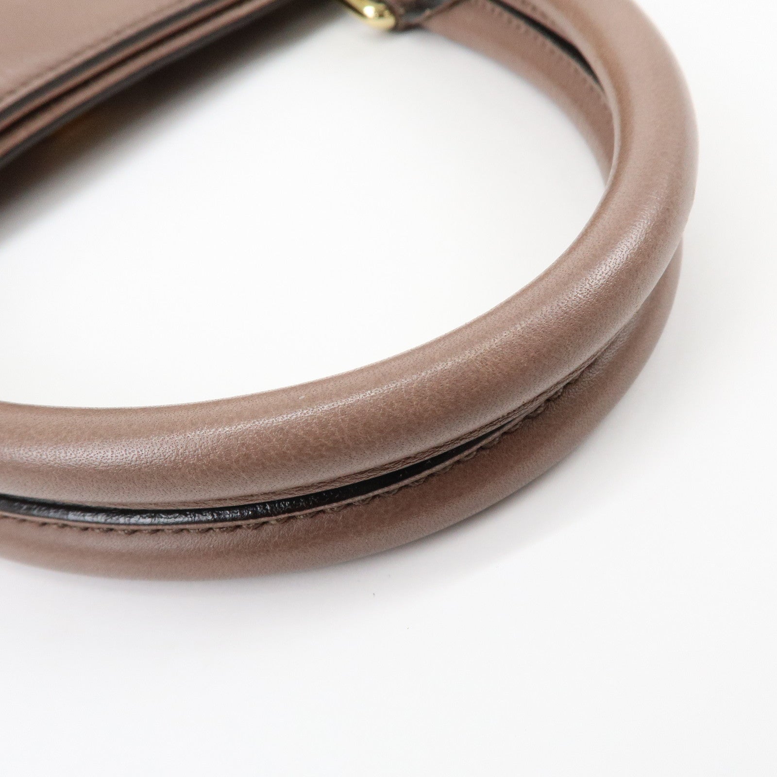 Dolce & Gabbana Leather 2Way Bag Hand Bag Shoulder Bag Brown