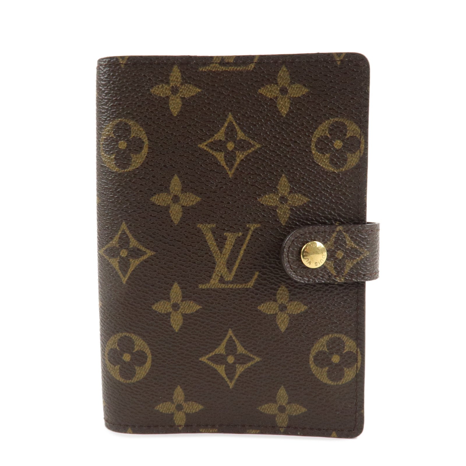 Louis Vuitton Monogram Agenda PM Planner Cover Brown R20005 Used