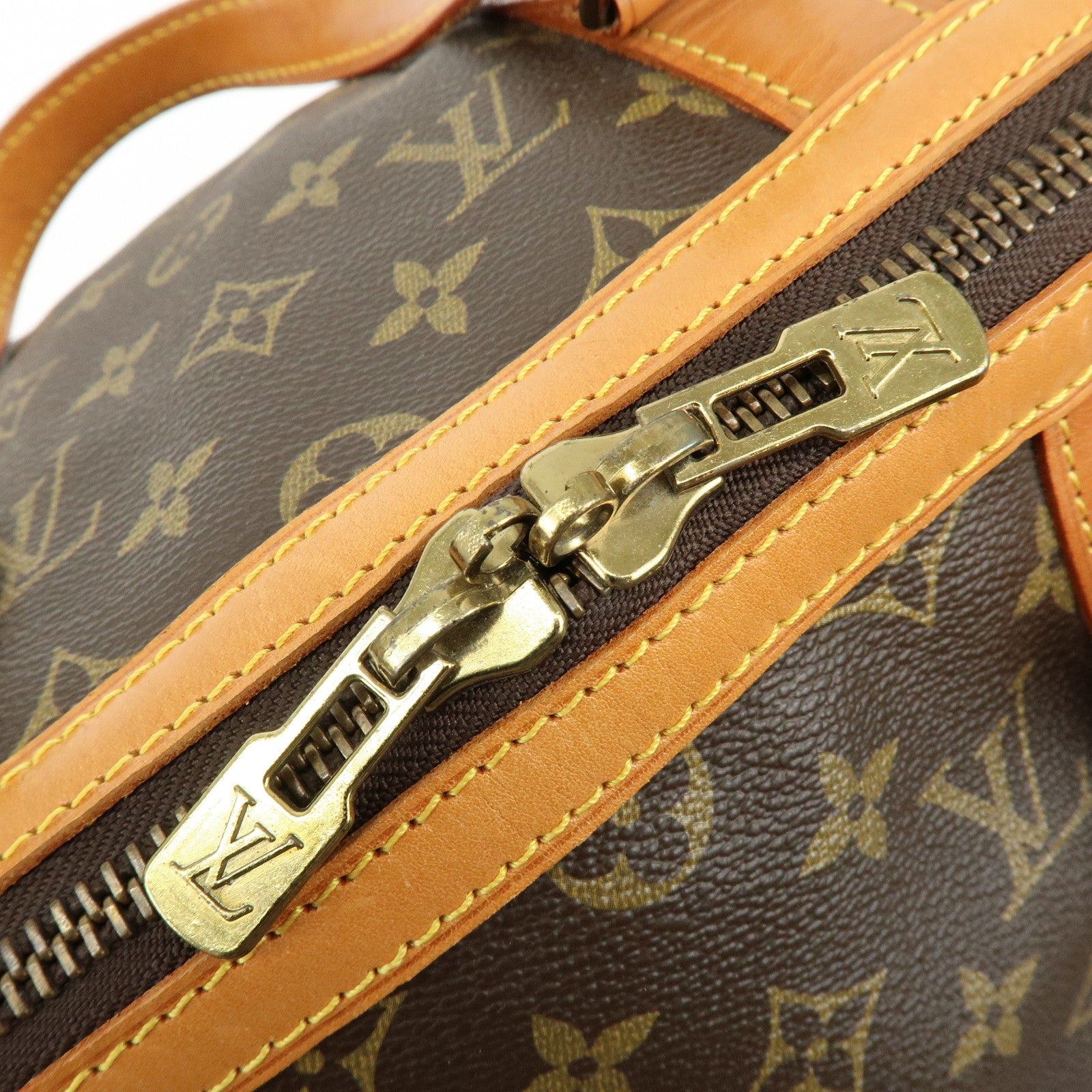 Louis Vuitton Monogram Sac Souple 45 Boston Bag Brown M41624