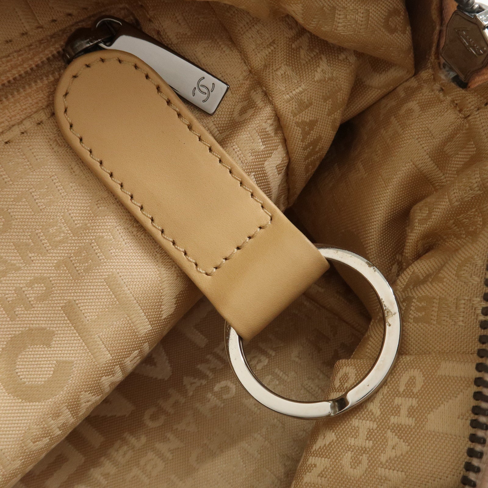 CHANEL Chocolate Bar COCO Mark Caviarskin Mini Boston Bag A26134