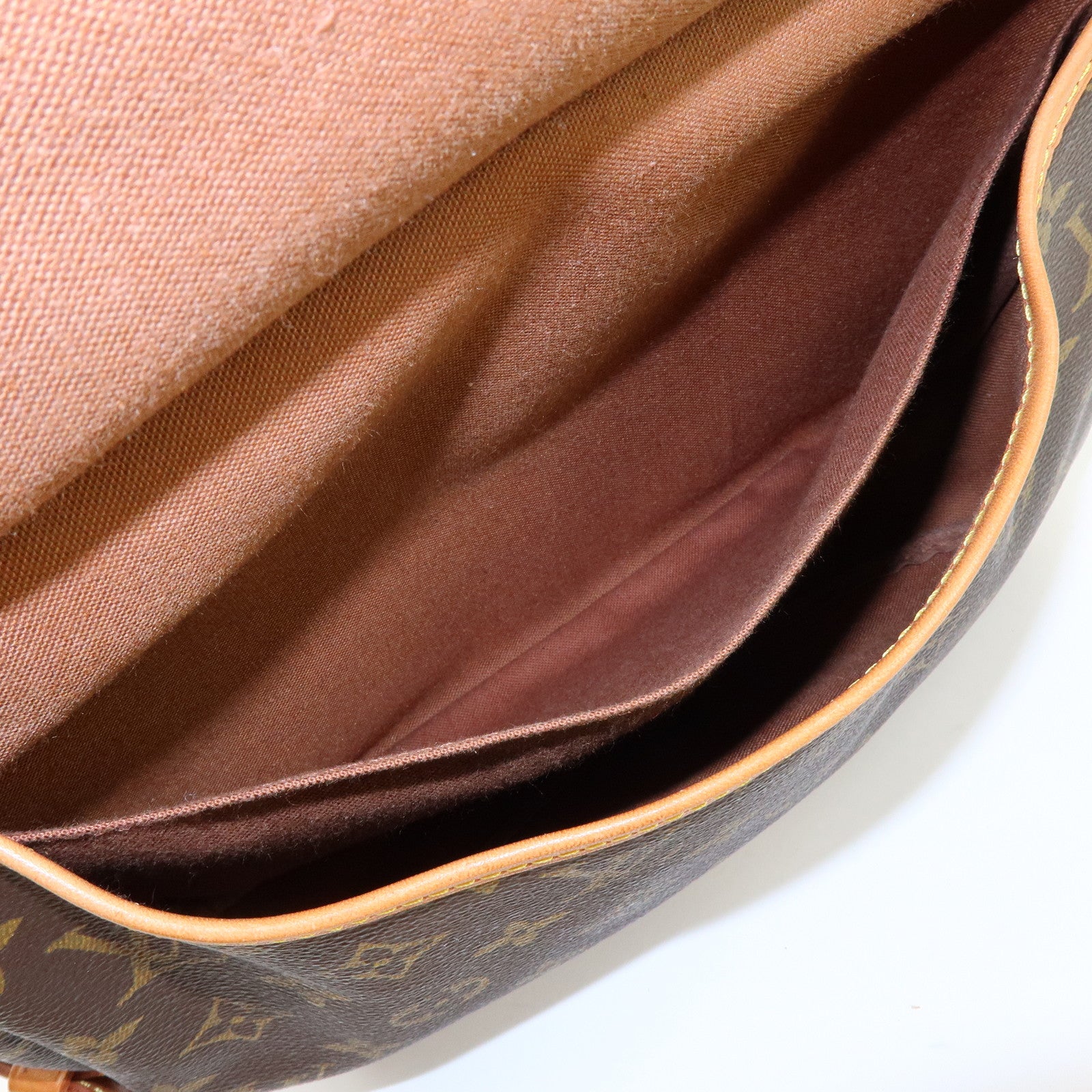Louis Vuitton Monogram Saumur 30 Shoulder Bag Brown M42256