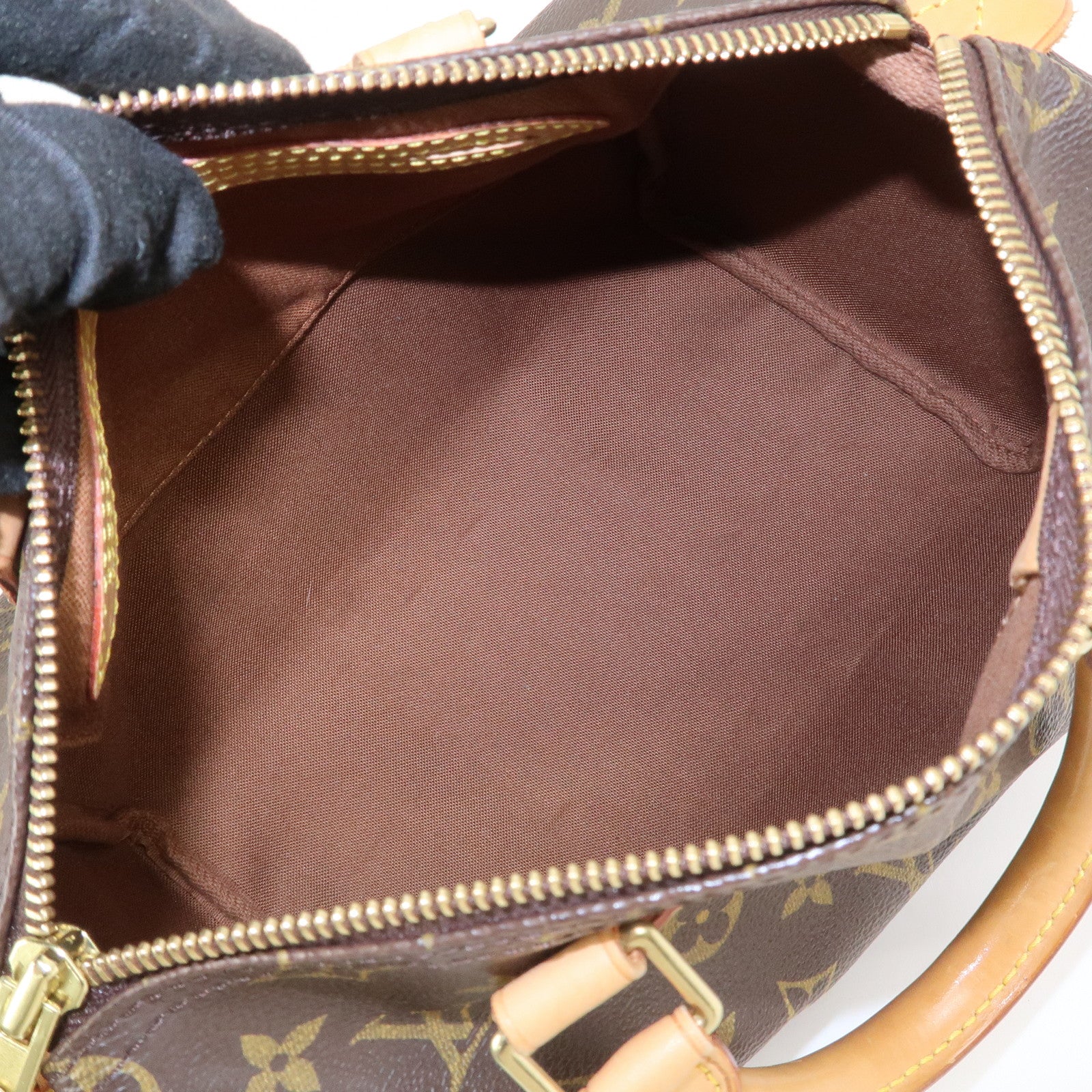 Louis Vuitton Monogram Speedy 25 Boston Bag Hand Bag Brown M41528