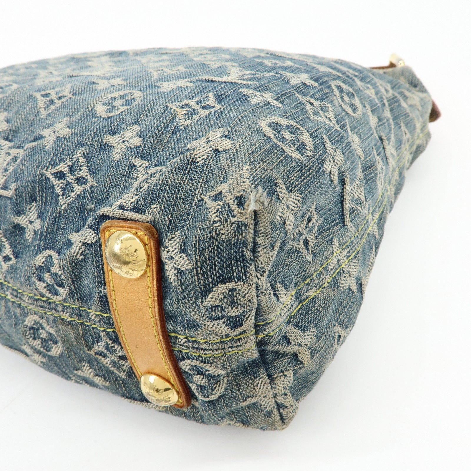 Louis Vuitton Monogram Denim Baggy GM Shoulder Bag Blue M95048