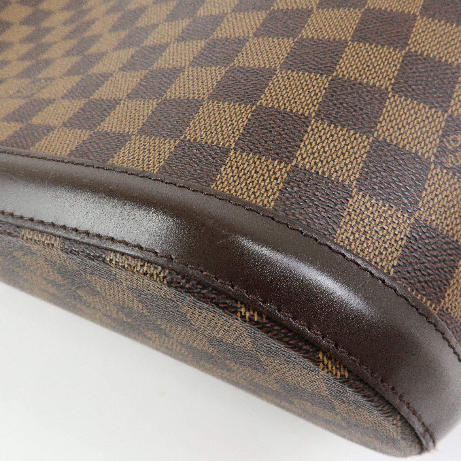 Louis Vuitton Damier Canvas Leather Manosque GM Hand Bag N51120