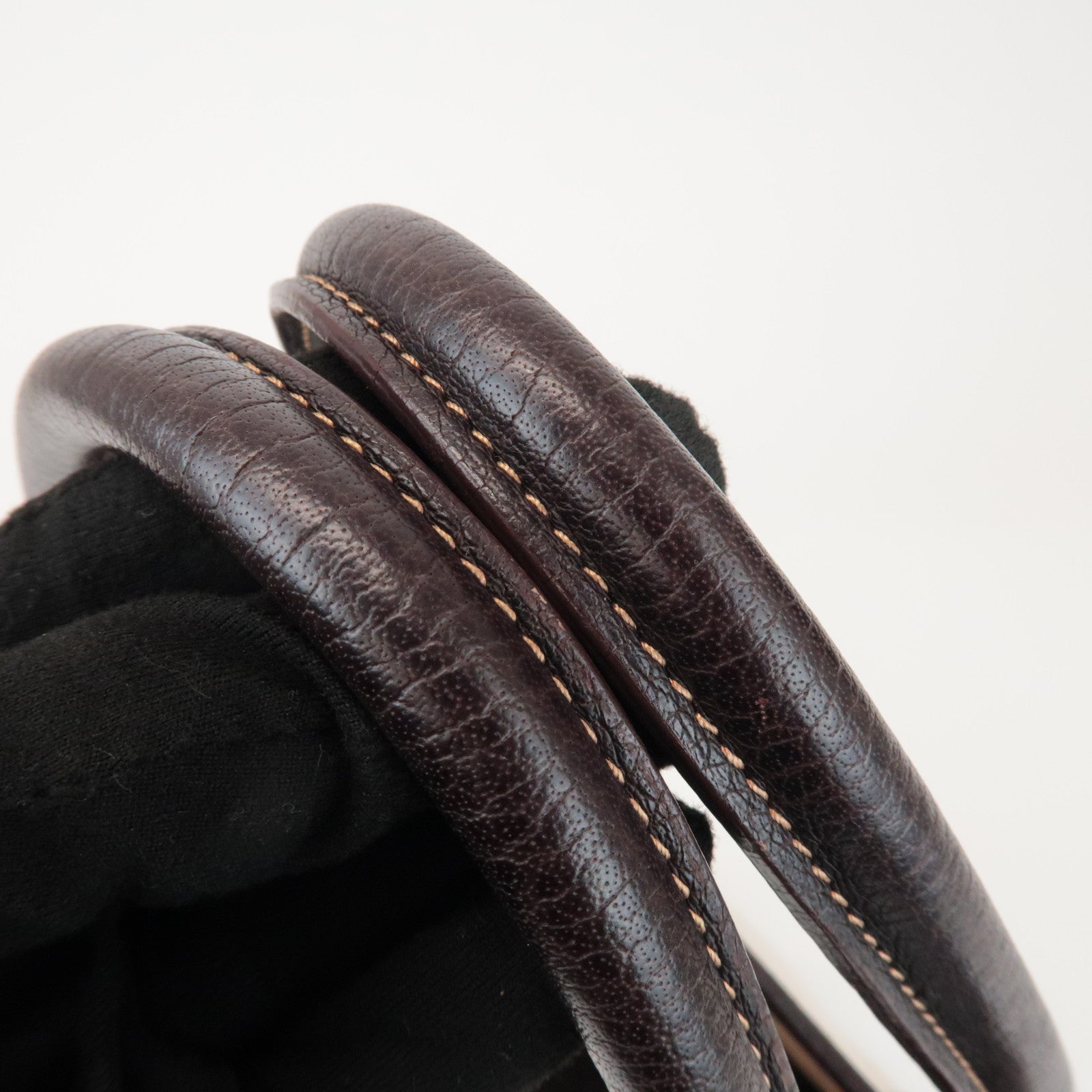 HERMES Toile Ash Garden Party PM □H Stamped Tote Bag Brown