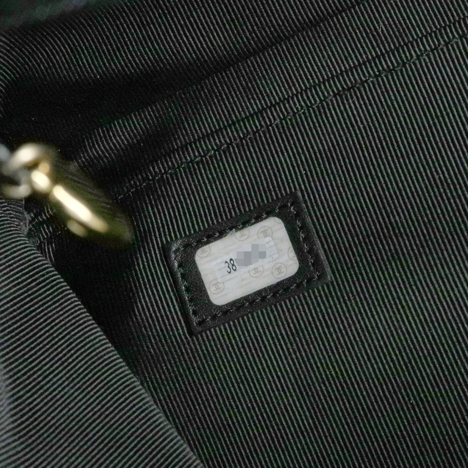 CHANEL COCO Mark Caviarskin Boston Bag Hand Bag Travel Bag Black