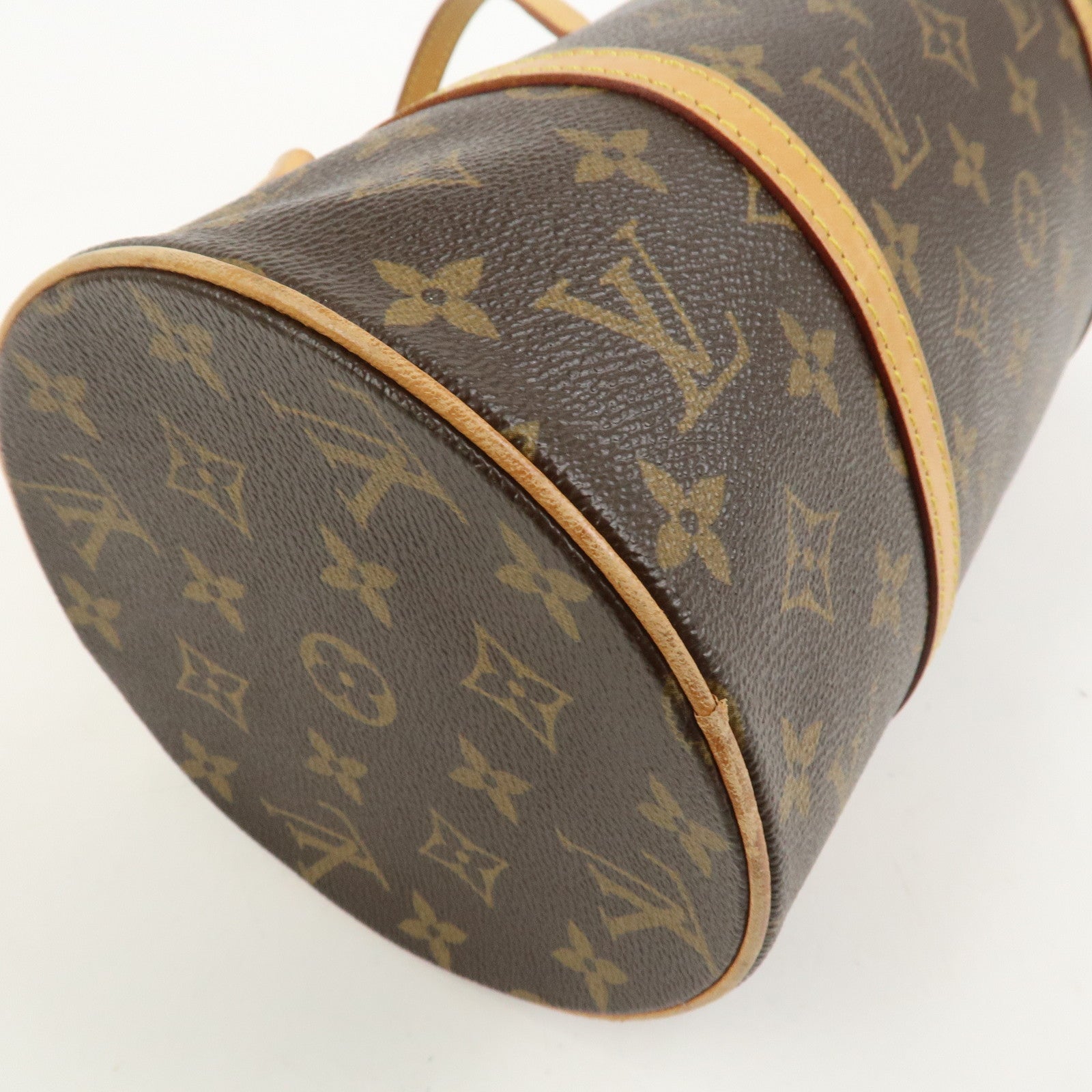 Louis Vuitton Monogram Papillon 30 Hand Bag Brown M51385