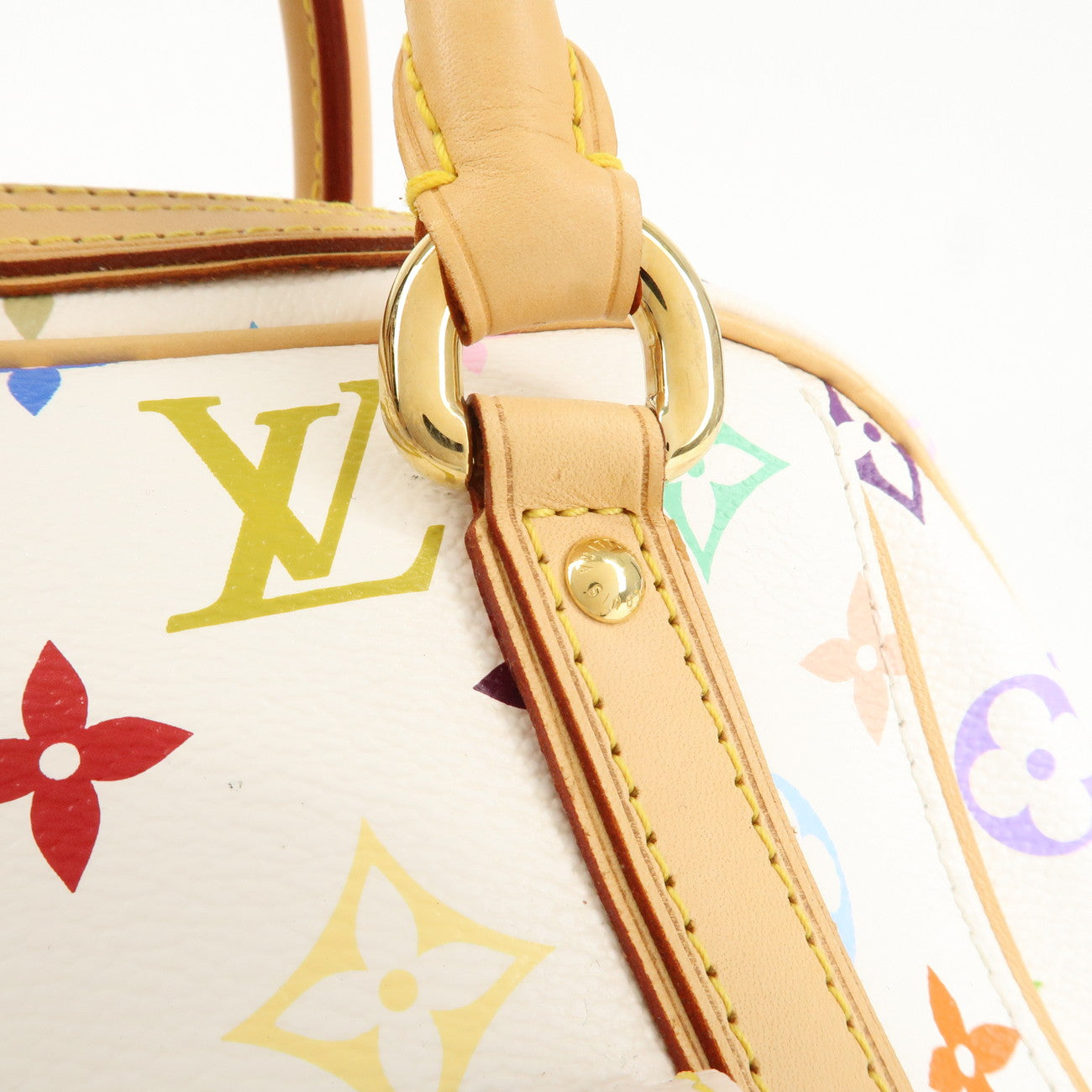 Louis Vuitton Monogram Multicolor Priscilla Hand Bag Blanc M40096