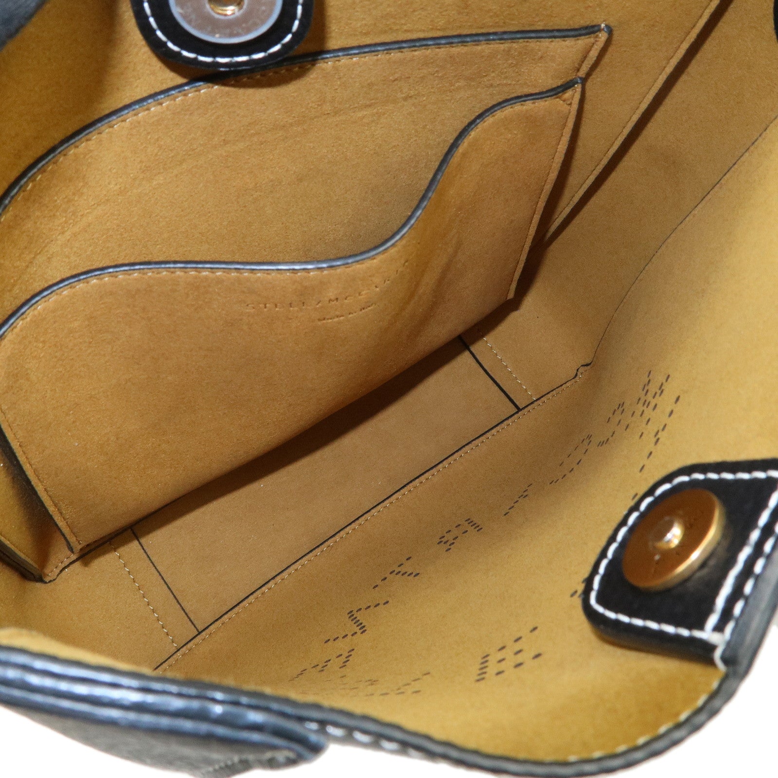 STELLA MCCARTNEY Leather Shoulder Bag Crossbody Bag Black