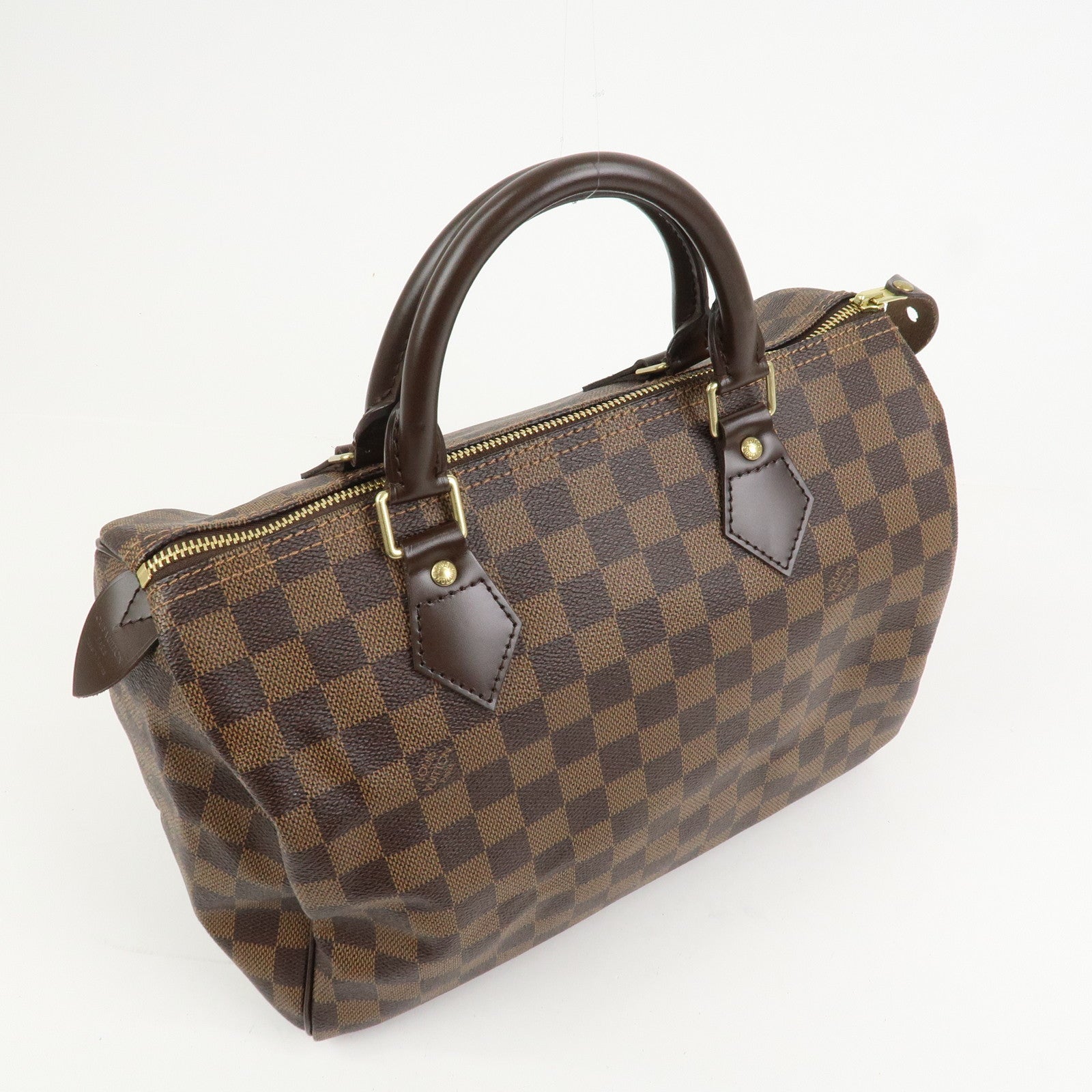 Louis Vuitton Damier Ebene Canvas Speedy 30 Boston Bag N41364