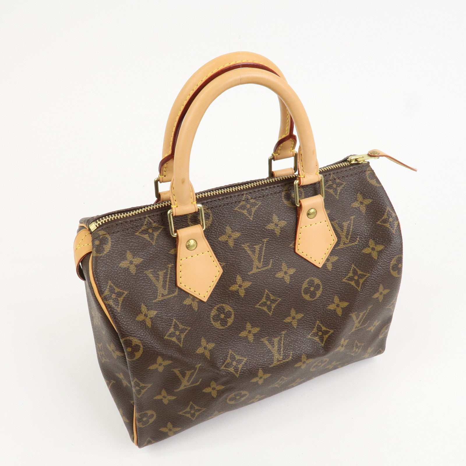Louis Vuitton Monogram Speedy 25 Boston Bag Brown M41528