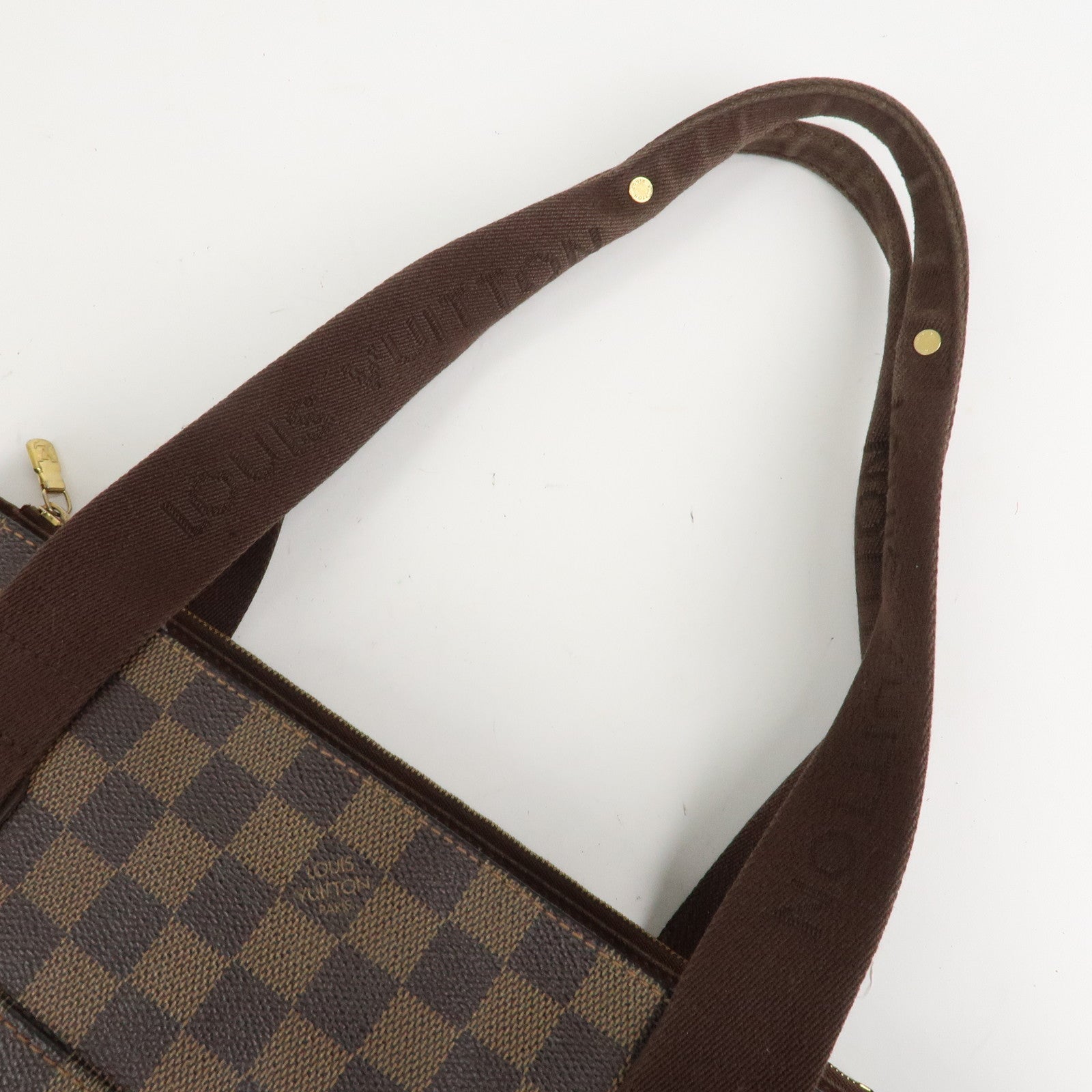 Louis Vuitton Damier Ebene Canvas Cover Bobourg Hand Bag M52006 Used