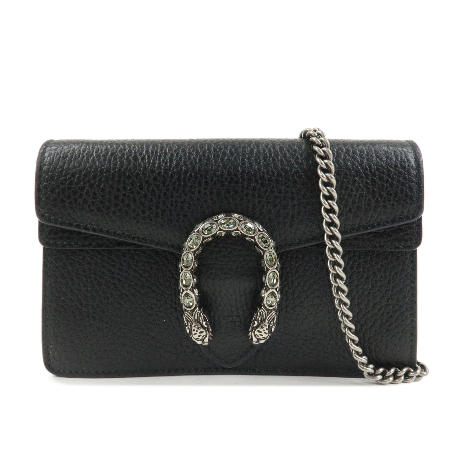GUCCI Dionysus Super Mini Bag Leather Chain Shoulder Bag 476432
