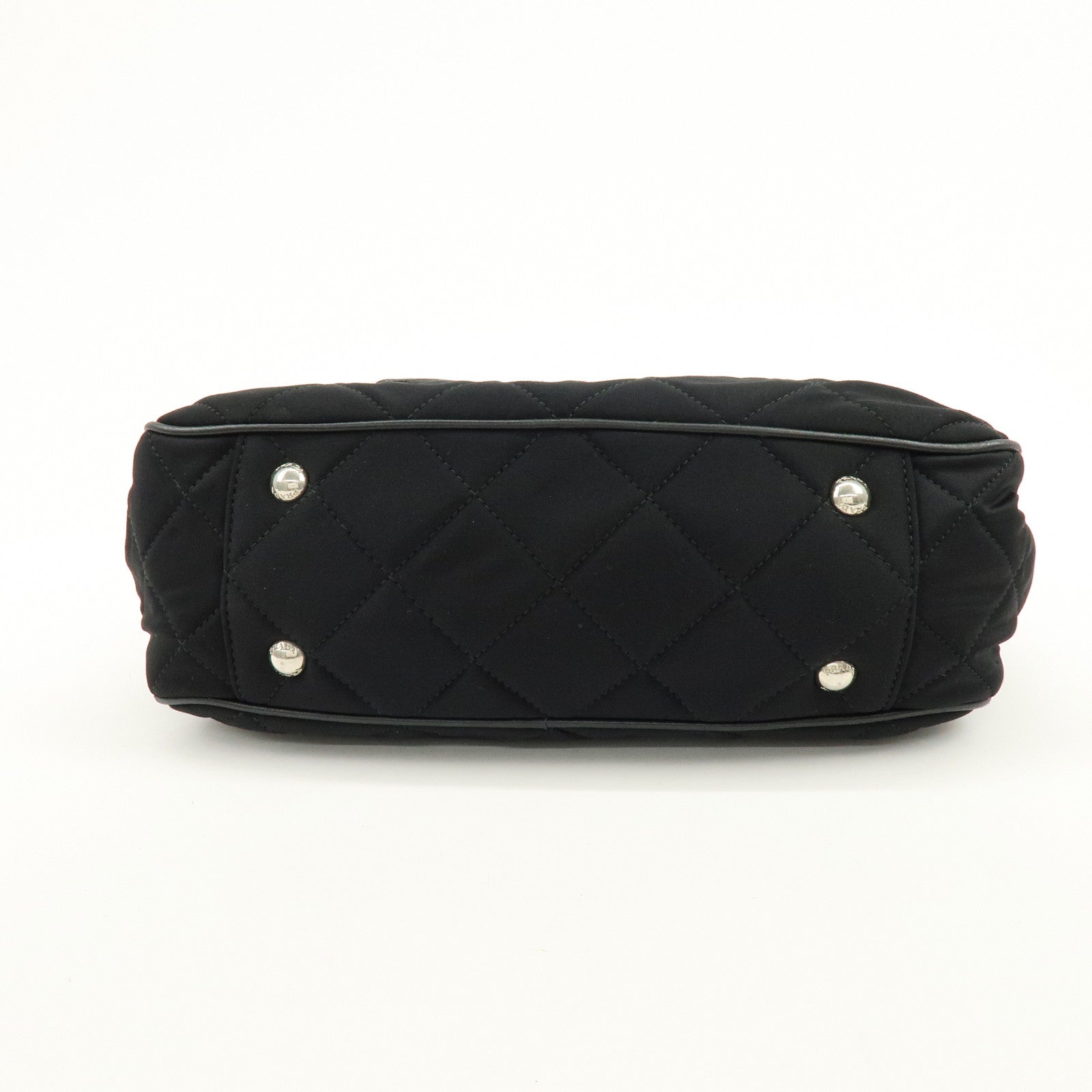 PRADA Tessuto Nylon Leather 2Way Bag Hand Bag Shoulder Bag Black