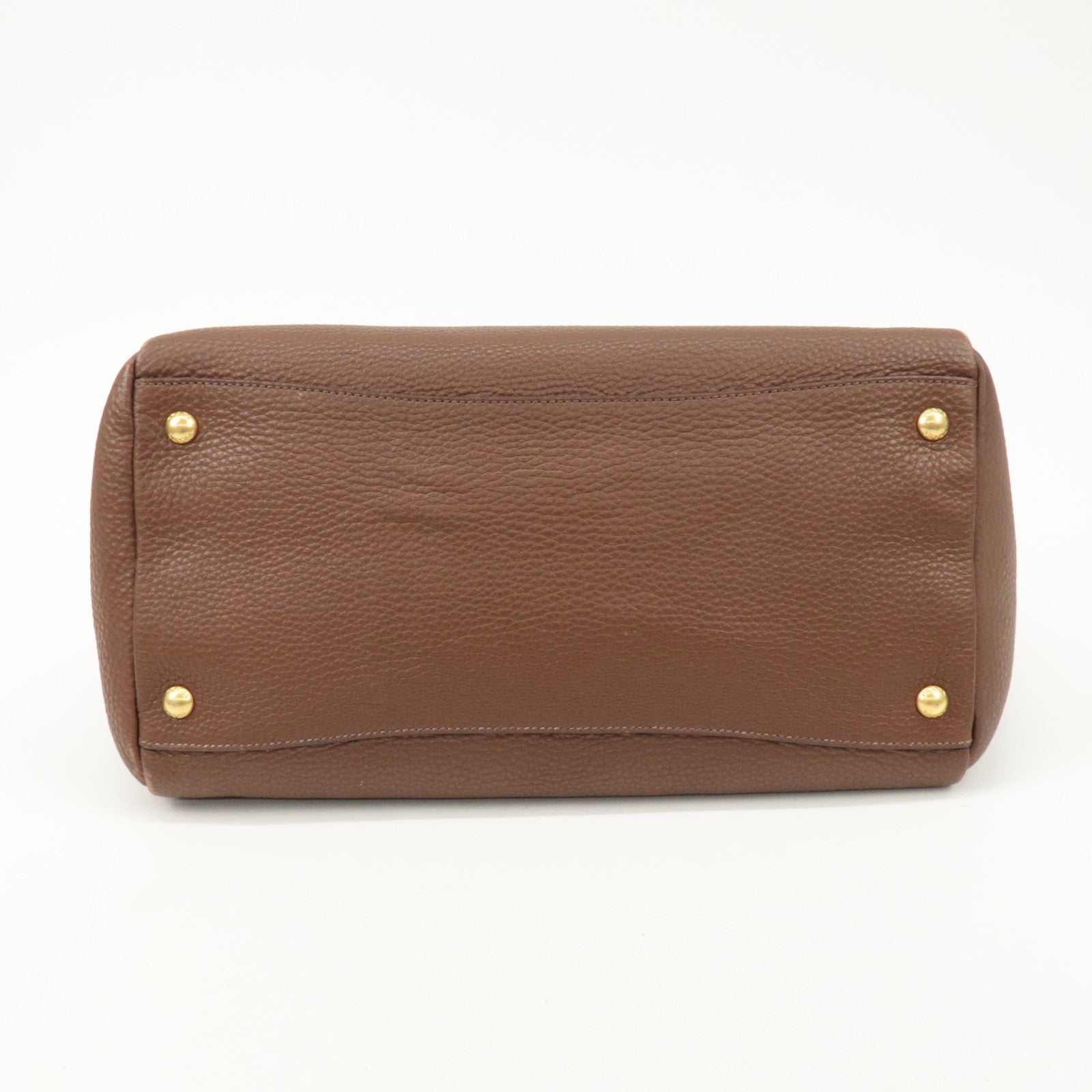 PRADA Vitello Daino Leather 2Way Tote Bag Shoulder Bag BN2545 Used